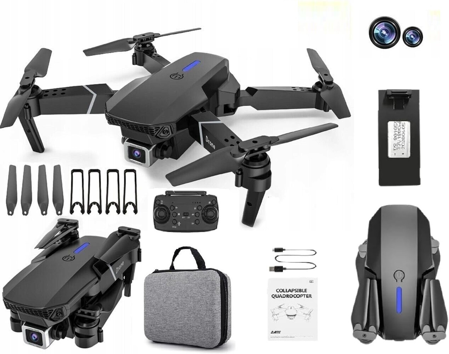 FLORASTICK 4K HD 2-Camera Drone GPS Trajectory Flight Long Battery Life HD Image-E88 Drone Price in India - Buy FLORASTICK 4K HD 2-Camera Drone GPS Trajectory Flight Long Battery Life HD Image-E88 Drone online at Flipkart.com