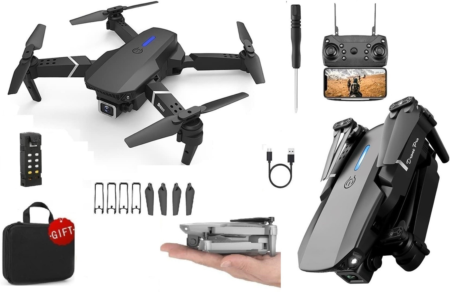HIYADIKANS Drone upgraded version 4k dual camera New Smart Gestures-1PCS Drone Price in India - Buy HIYADIKANS Drone upgraded version 4k dual camera New Smart Gestures-1PCS Drone online at Flipkart.com