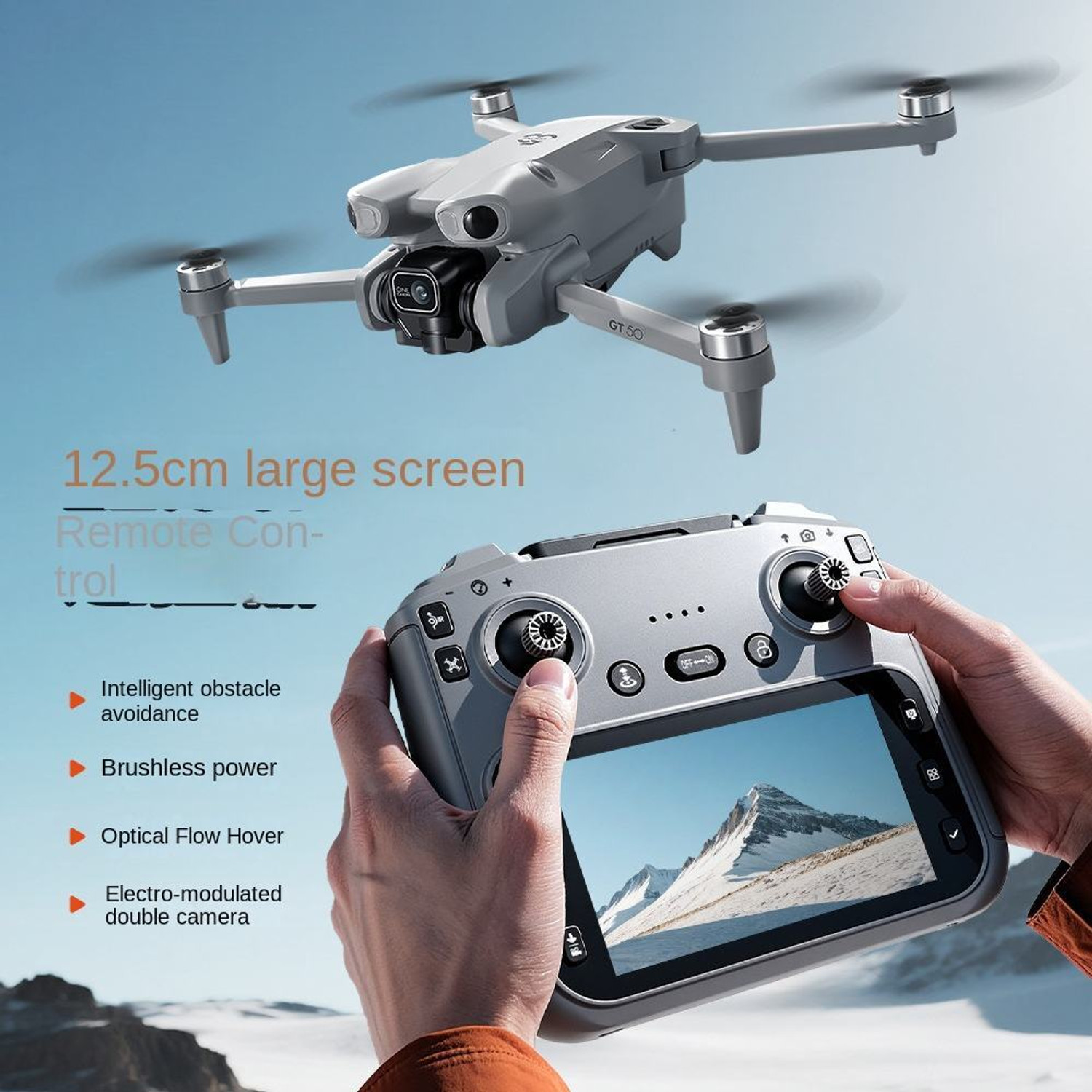 Image of Divine creation GT50 Pro Foldable 4K GPS Smart Drone with HD Camera,Optical Flow Positioning C2 Drone