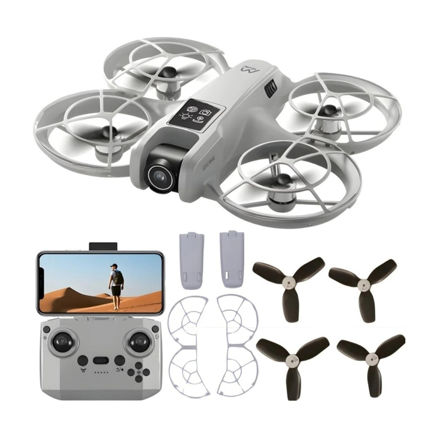 MAYURI Professional WiFi Dual Camera Drone White - Image 6