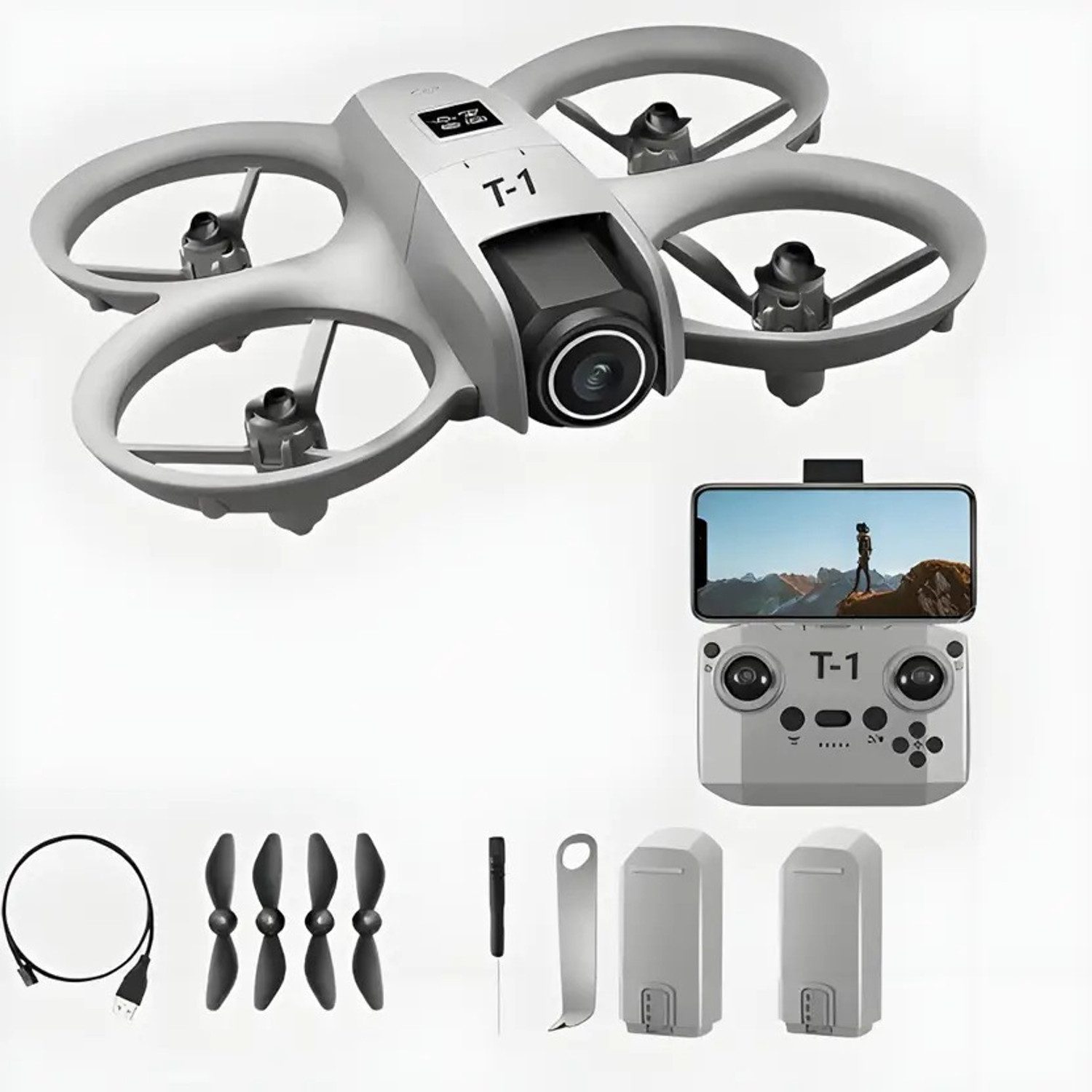 Image of PAPASpace 4K Dual Camera Drone with Obstacle Avoidance Brushless Motor WiFi FPV Gesture Drone