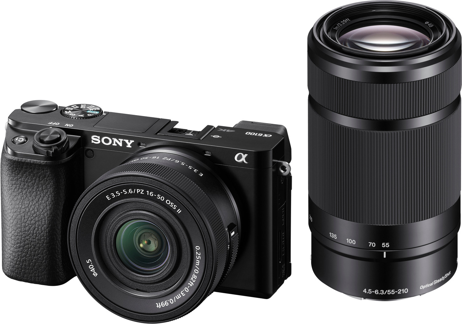 SONY ILCE-6100X Mirrorless Camera Body with with SELP16502 \u0026 SEL55210