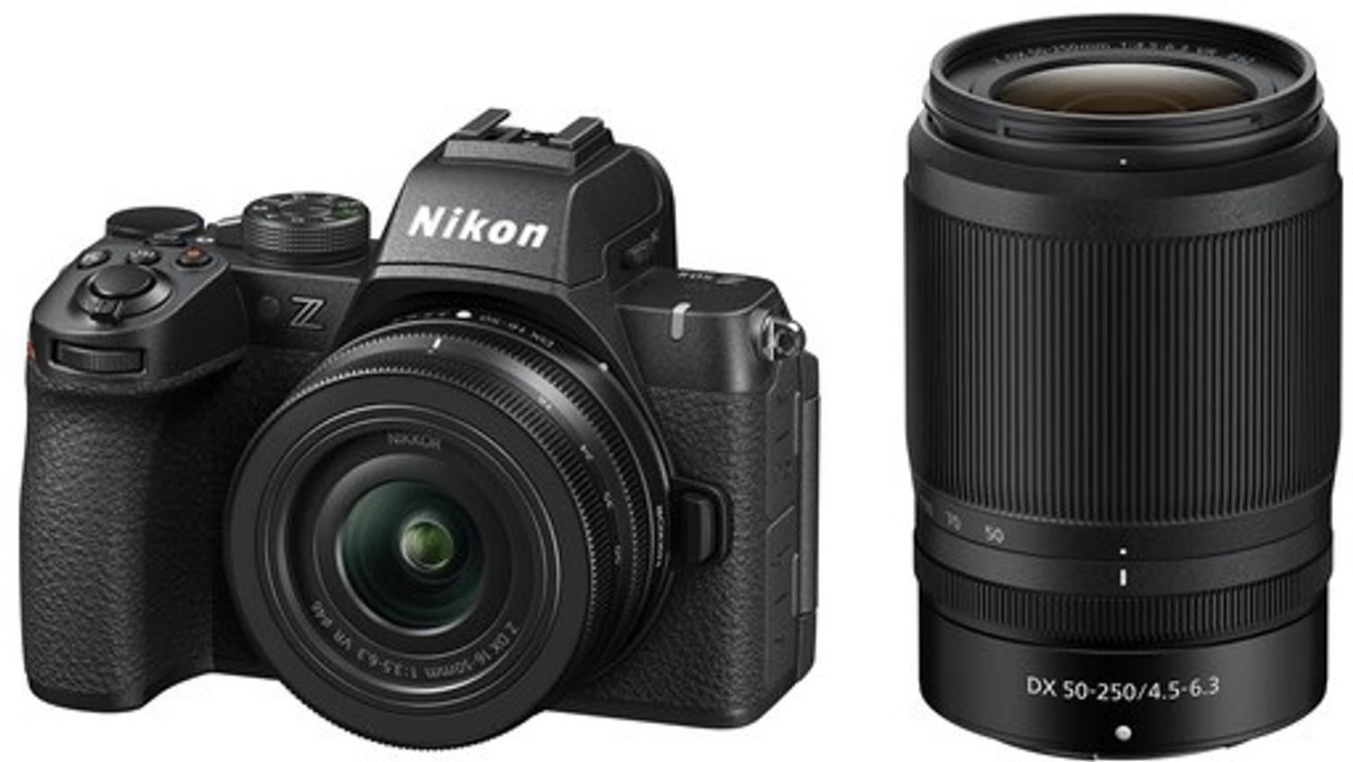 Nikon Z50 II Mirrorless Camera with 16-50 & 50-250mm Lenses (Black) - Image 1
