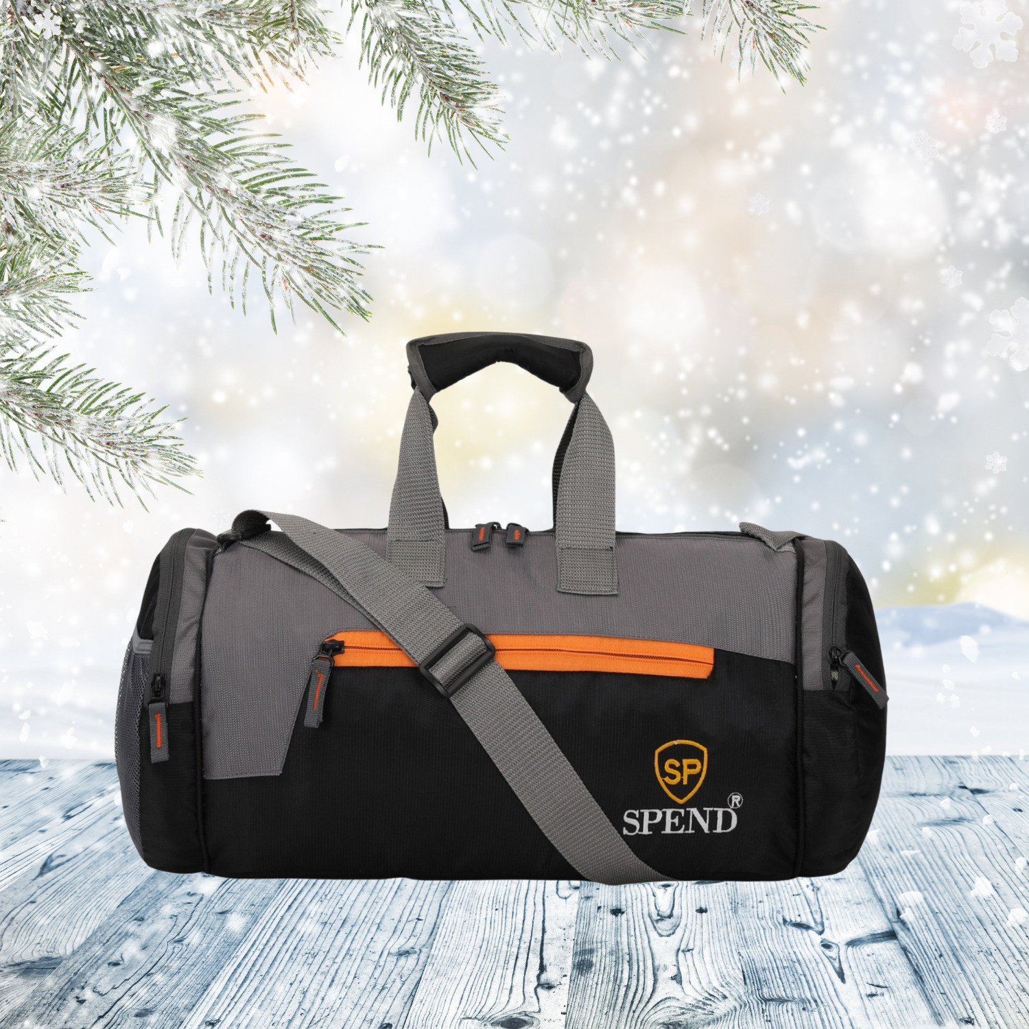 SPEND 35L Gym Duffel Bag - Blue - Image 1