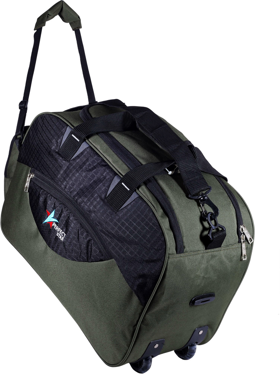Image of CARLTON LONDON 65 L Hand Duffel Bag - FoldAll-Hanging Suit Convertible Large Duffle Bag - Blue - Large Capacity