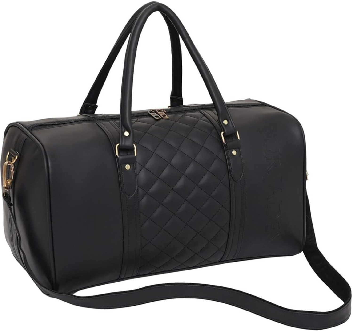 FUR JADEN Vegan Leather Travel Duffle Bag Duffel Without Wheels