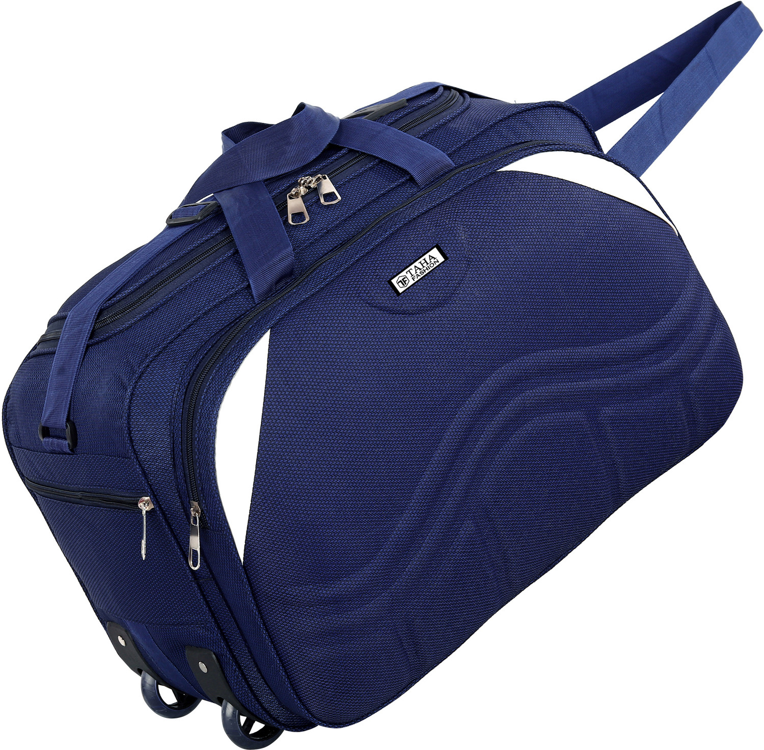 Image of Axen 60 L Strolley Duffel Bag - Combo Set of 3 Unisex Soft Body Luggage Bag, Medium (54 Cm) Travel Duffel Bag - Blue, Brown, Red - Large Capacity