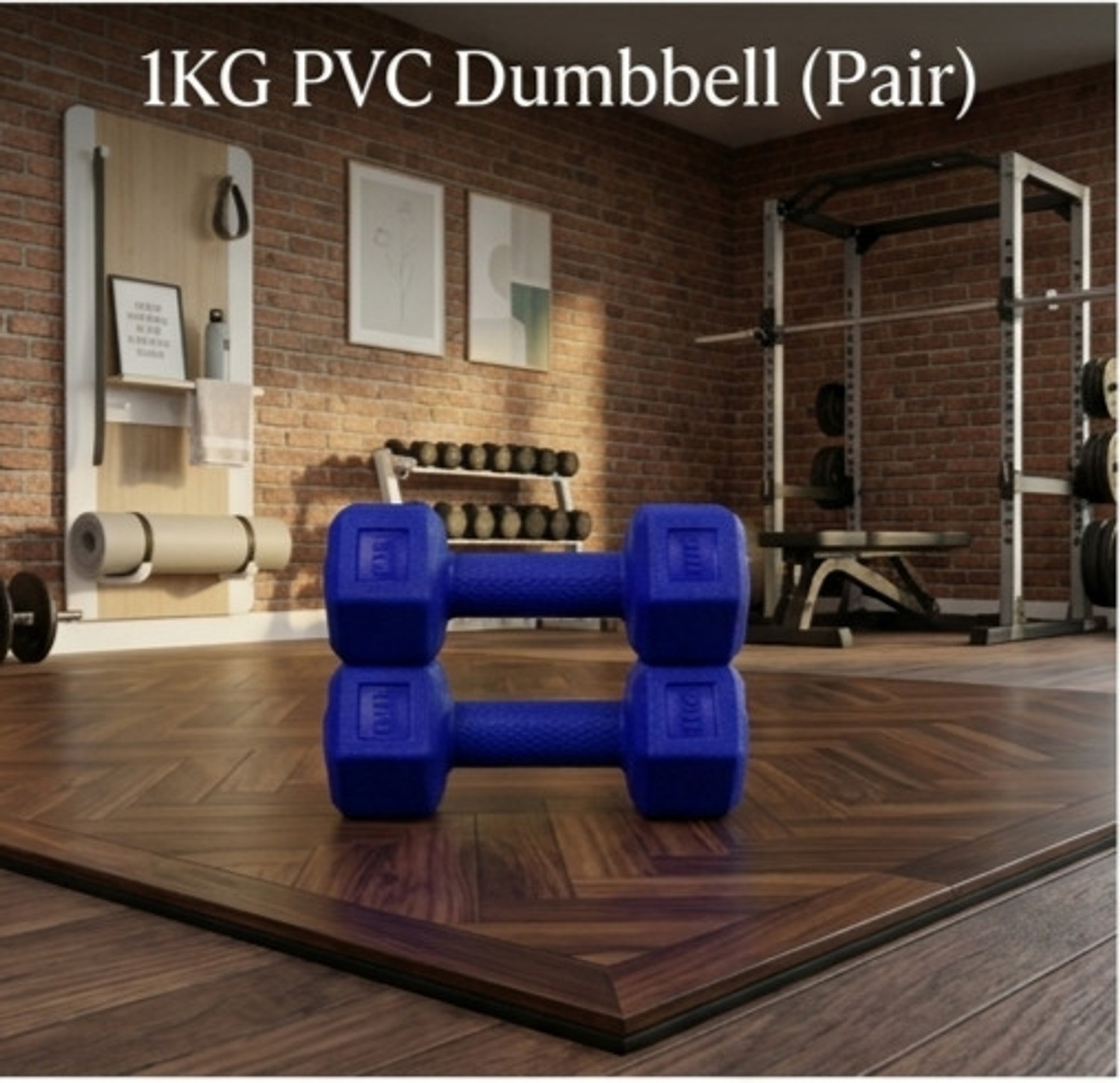 Image of Fitness Kart Premium Vinyl Dumbbell for Men & Women (2 KG x 1) Fixed Weight Dumbbell (2 kg)