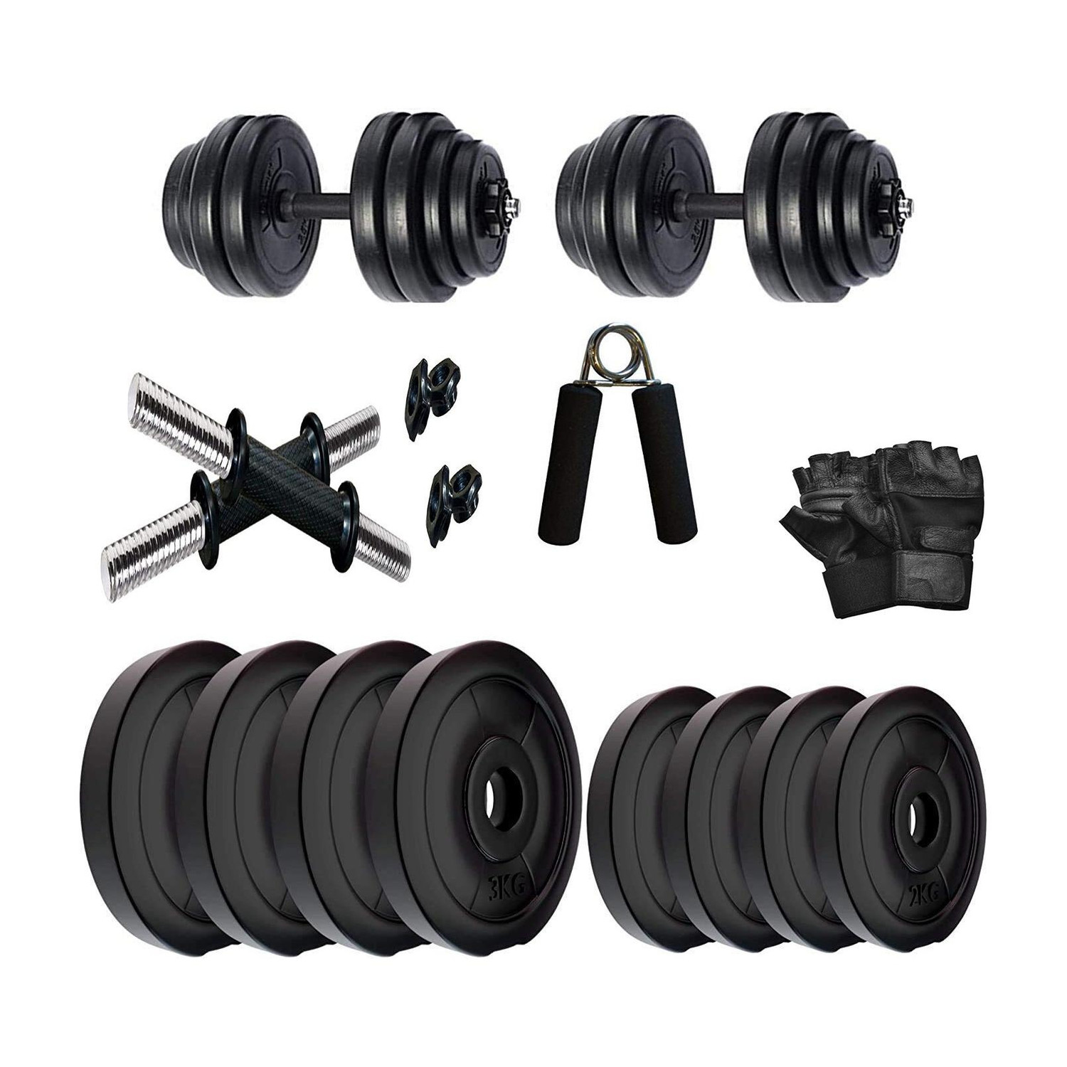 DreamFit 20 kg PVC Adjustable Dumbbell - Image 2