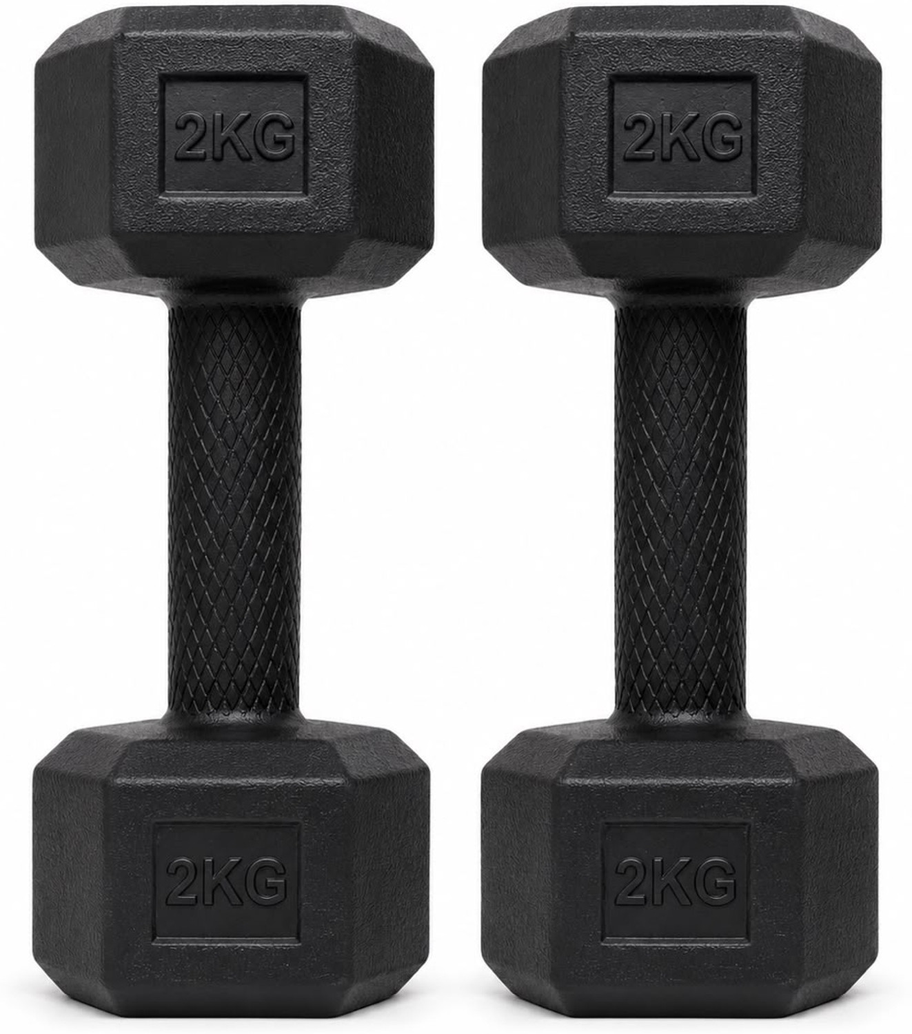 Khatusports 2 KG PVC Hex Dumbbell Pair - Image 5