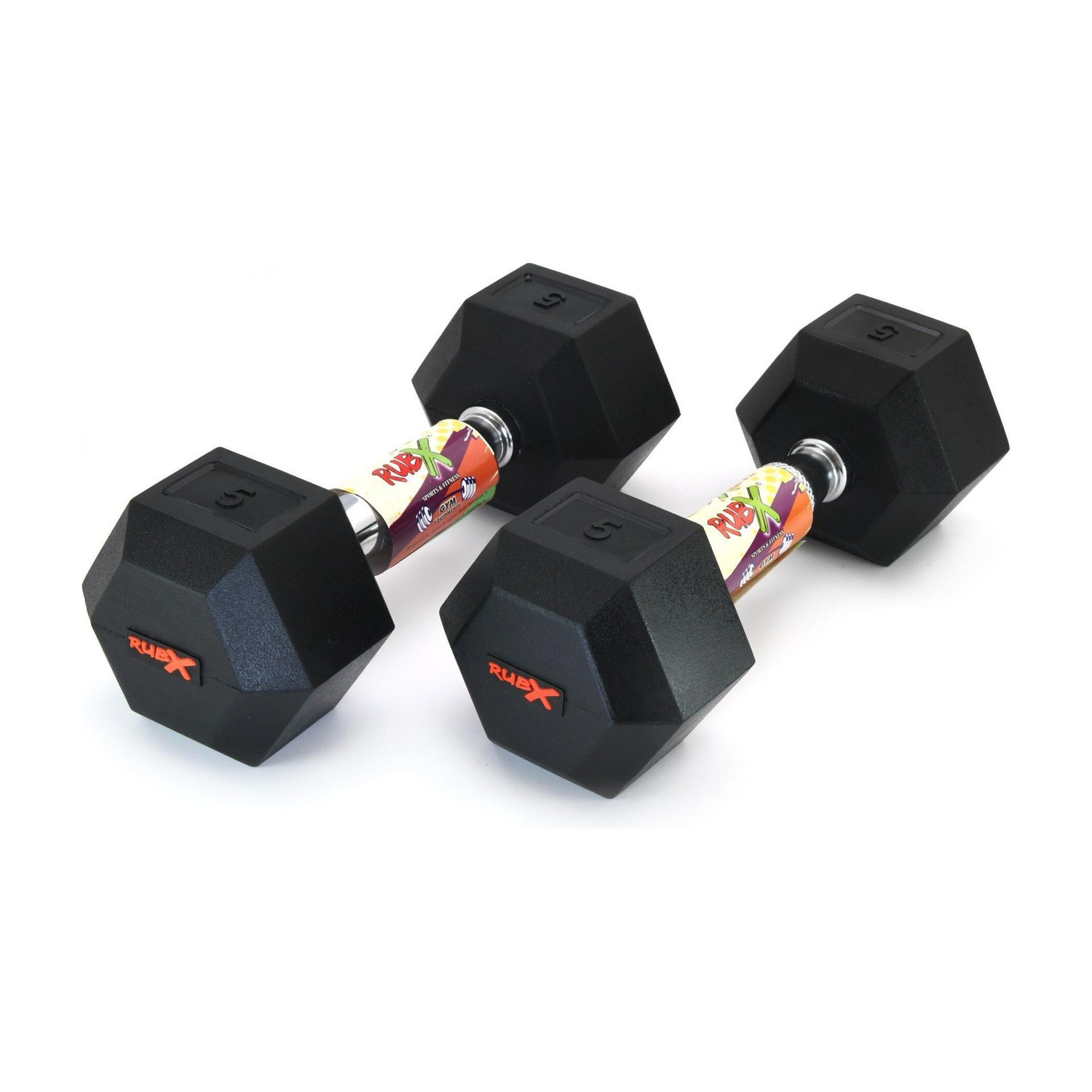 Image of GTX STEEL ROUND DUMBBELLS 20KG Fixed Weight Dumbbell (20 kg)