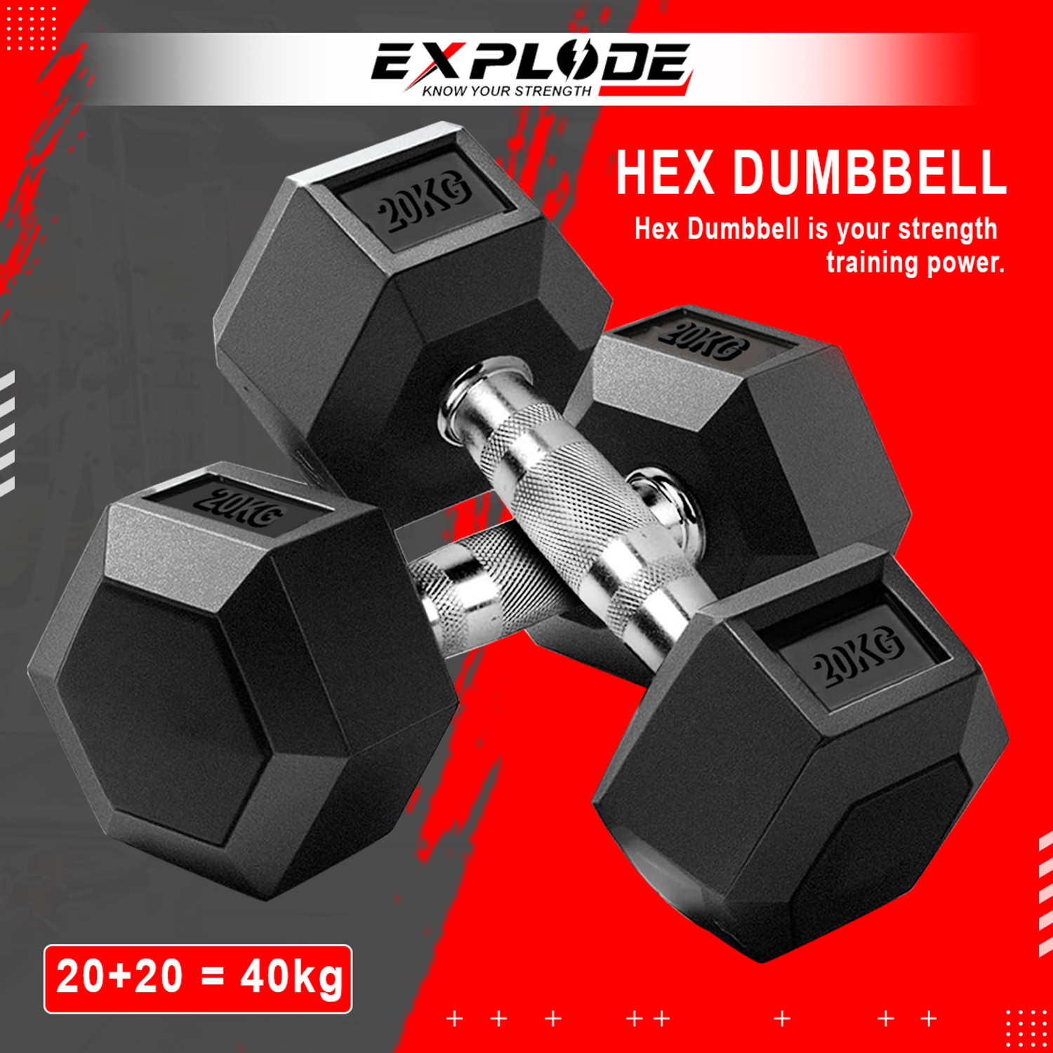 Image of The Cube Powerkit 20Kg Set Adjustable Dumbbell (20 kg)