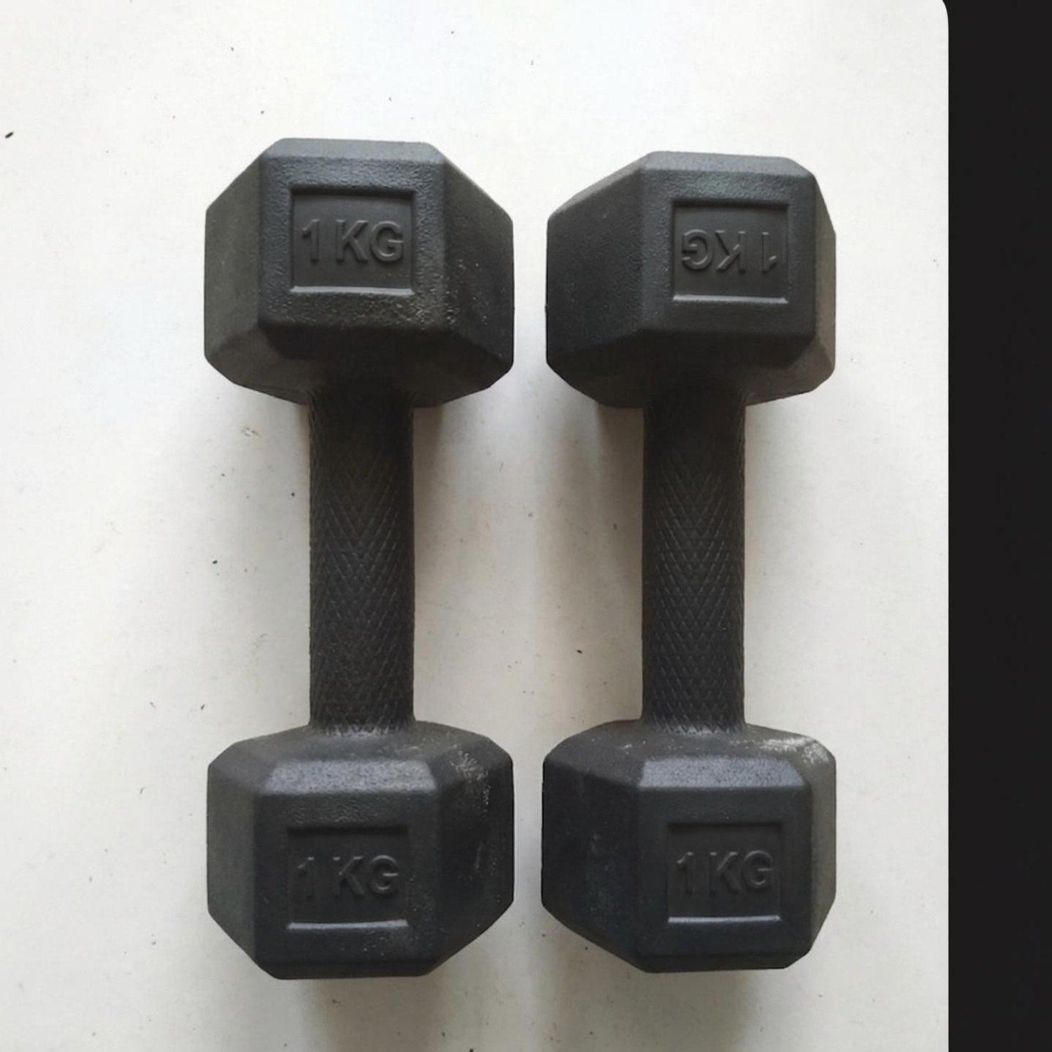 Image of RSN FITNESS (1kg * 2) Dumbbell Set - 1 Pair of Dumbbells - best for Home FITNESS Fixed Weight Dumbbell (1 kg)