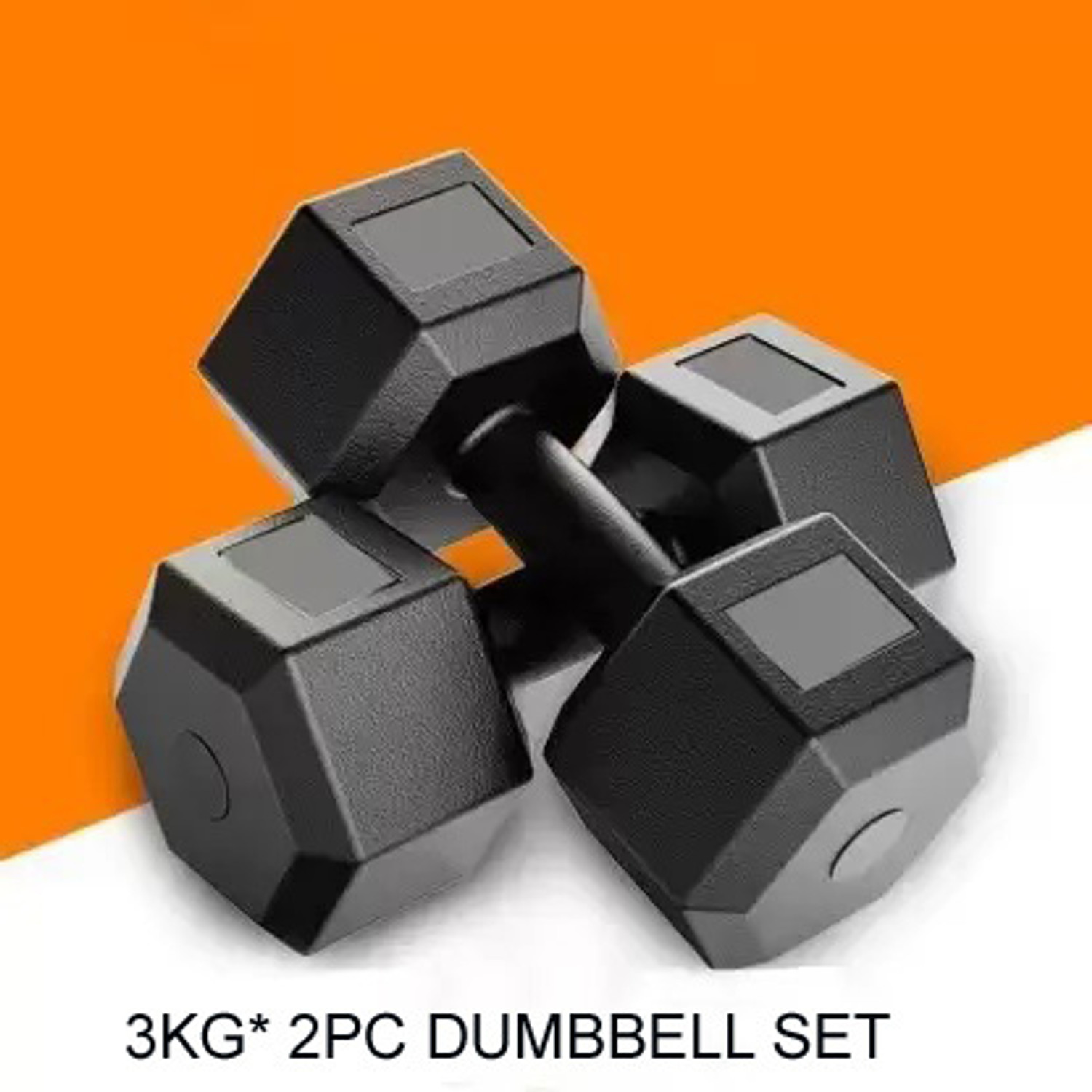 Image of RSN 3kg * 2pc PVC Dumbbell Set - Best Dumbbell Set - Economical in Price Fixed Weight Dumbbell (3 kg)