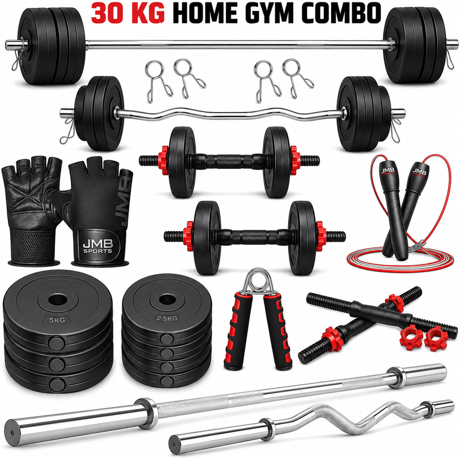 JMB 30KG Adjustable Dumbbell Set - Image 3