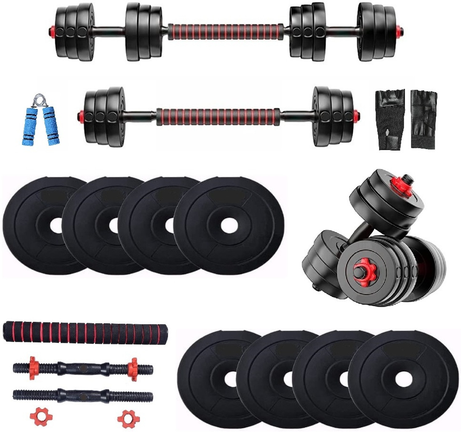 BodyFit Strength Training Weight Plates Home Gym Set - Image 1