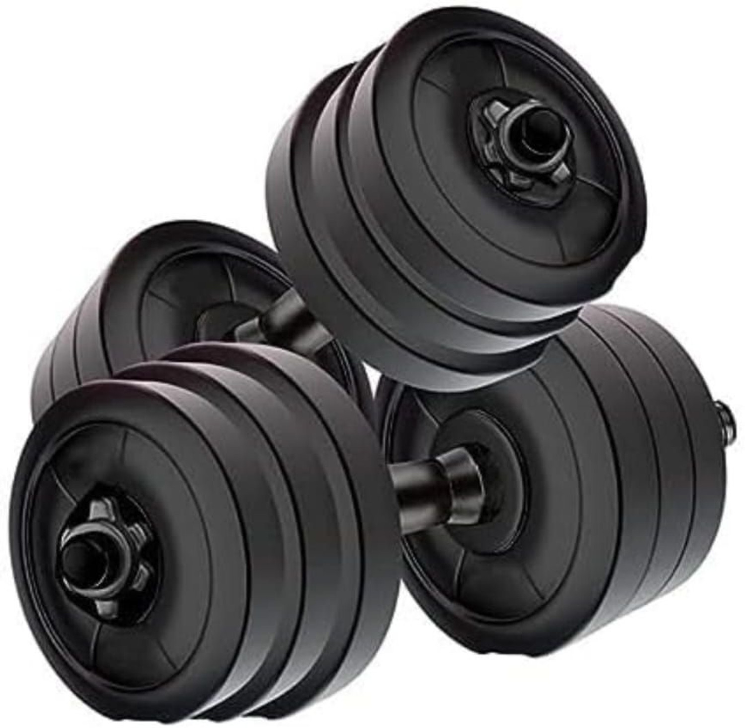 Image of ANSH FIT 30KG-5*4 /2.5*4 PVC Plates. 3ft Straight rod and Dumbbell rod, accessories Adjustable Dumbbell (30 kg)