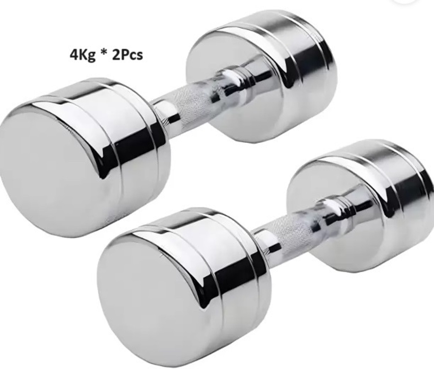 Image of Sports Era Steel Dumbbells (4 kg X 2) 8 kg Set, Fitness Heavy Duty Solid Adjustable Dumbbell (8 kg)
