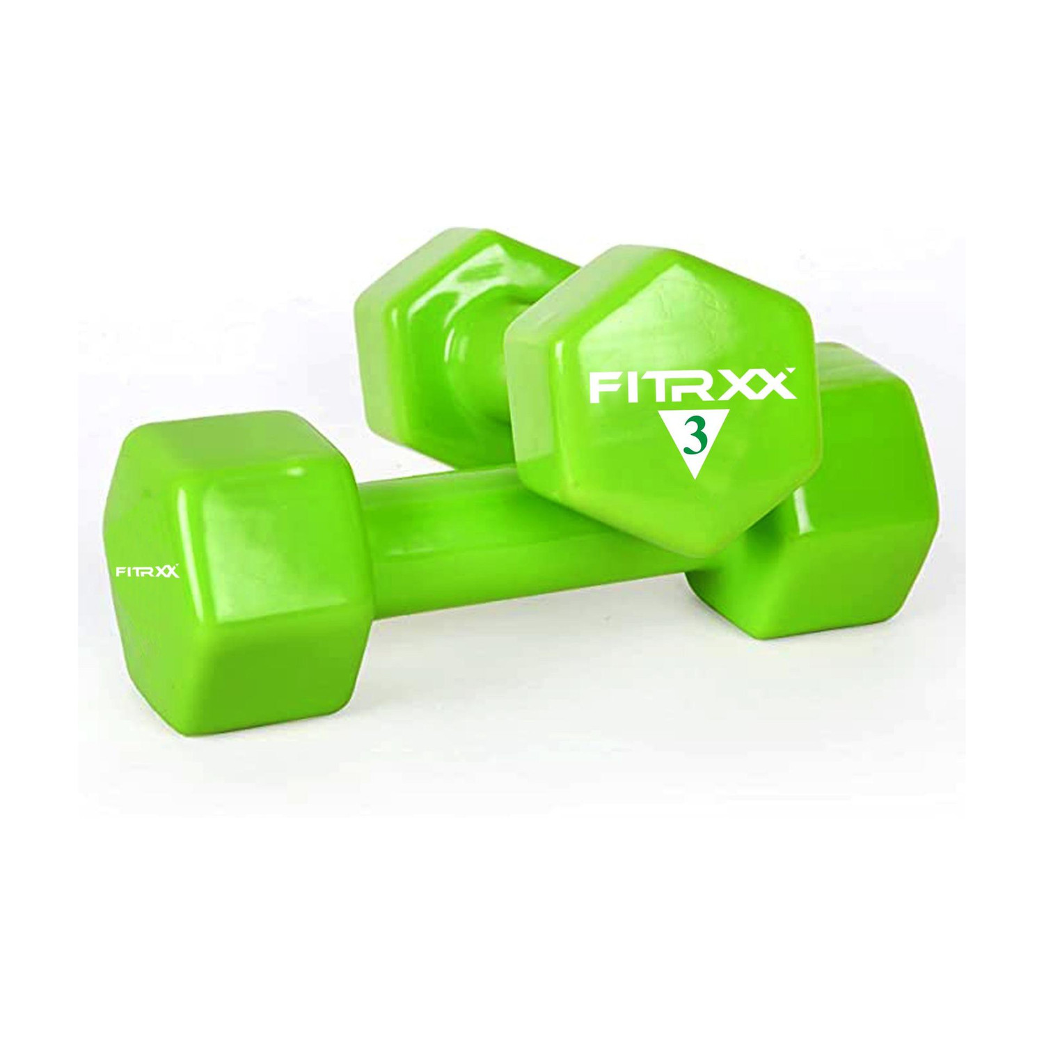 Image of Fitness Kart Vinyl Dumbbell for Men & Women (3 KG x 1) Fixed Weight Dumbbell (3 kg)