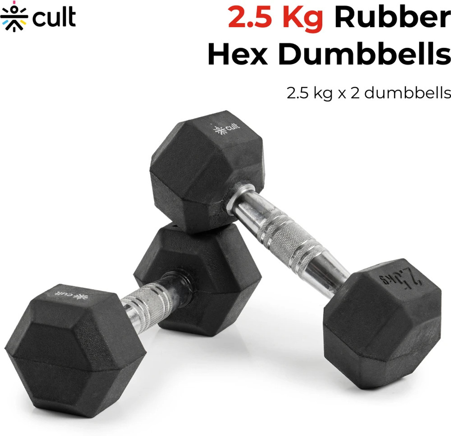 Image of Sports Era PVC `Set 5 KG X 1 PCS, Hex , Home Gym Fixed Weight Dumbbell (5 kg)