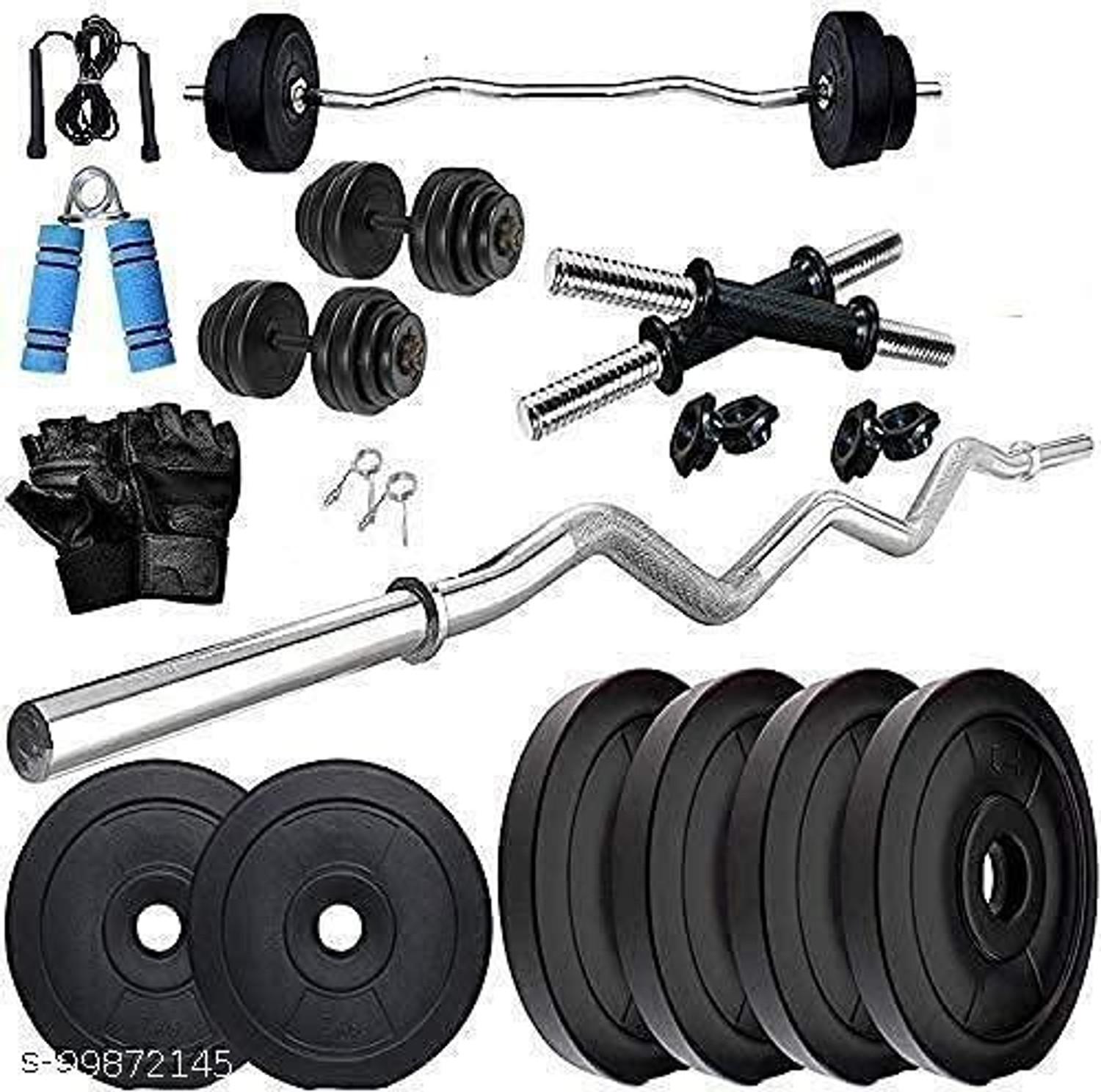 Image of Adrenex 3-in-1 Convertible Dumbbells - Home Fitness Strength Kit Adjustable Dumbbell (30 kg)