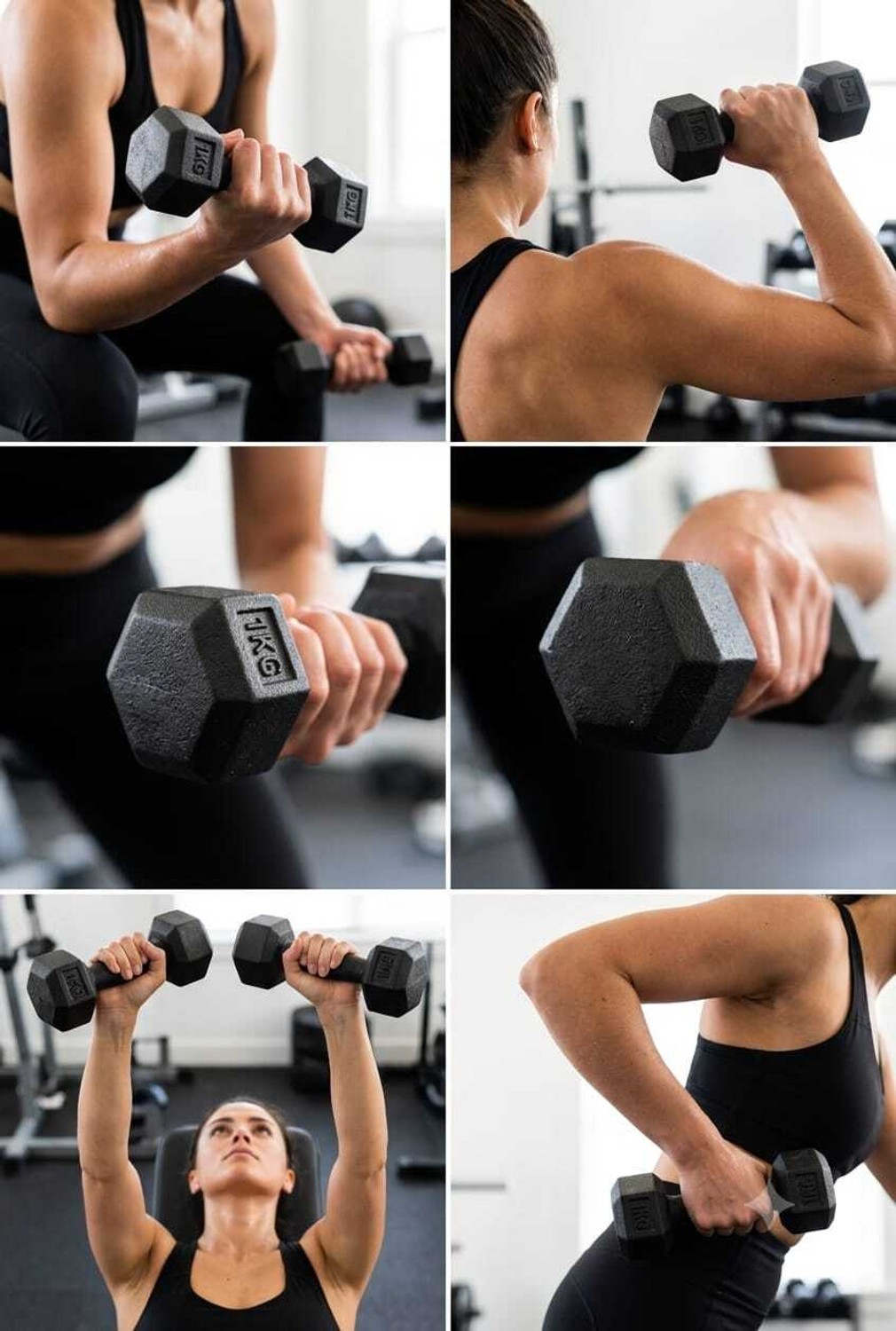 Image of RSN FITNESS (1kg * 2) Dumbbell Set - 1 Pair of Dumbbells - best for Home FITNESS Fixed Weight Dumbbell (1 kg)