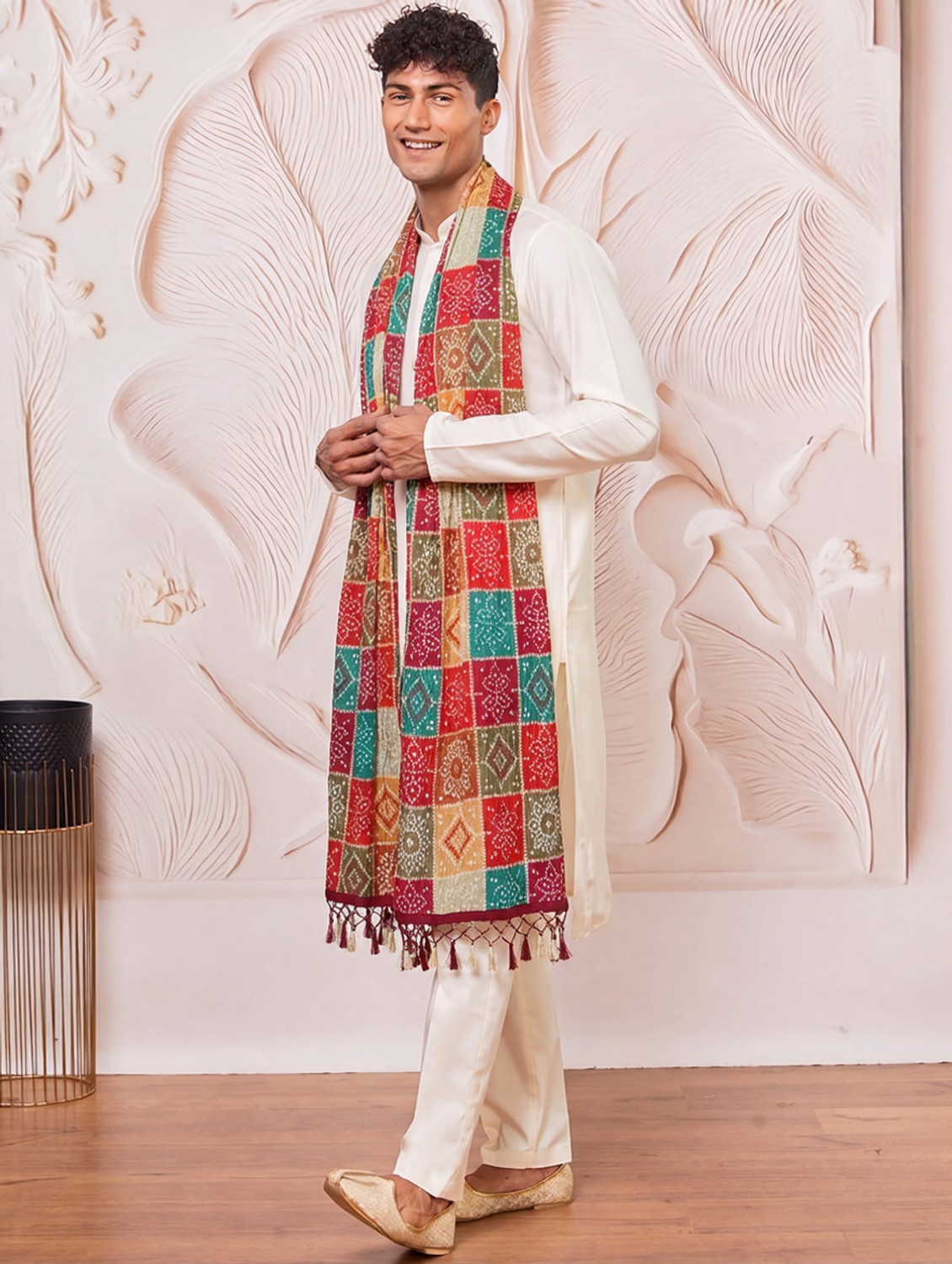 tamnnadupatta Multicolor Men Dupatta - Image 1