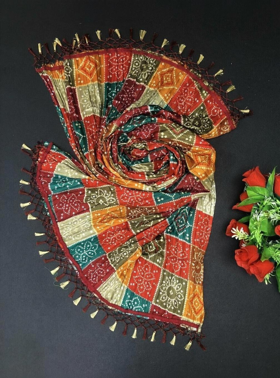 TMT Cotton Blend Women Dupatta - Image 2