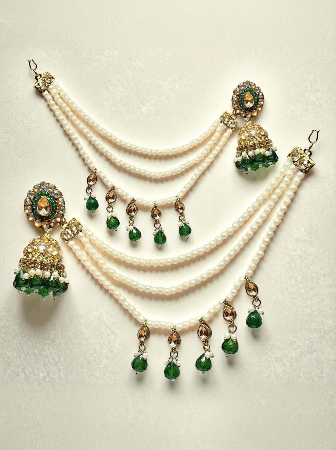 AjaraGems Traditional Bahubali Jhumka Earrings - Image 4