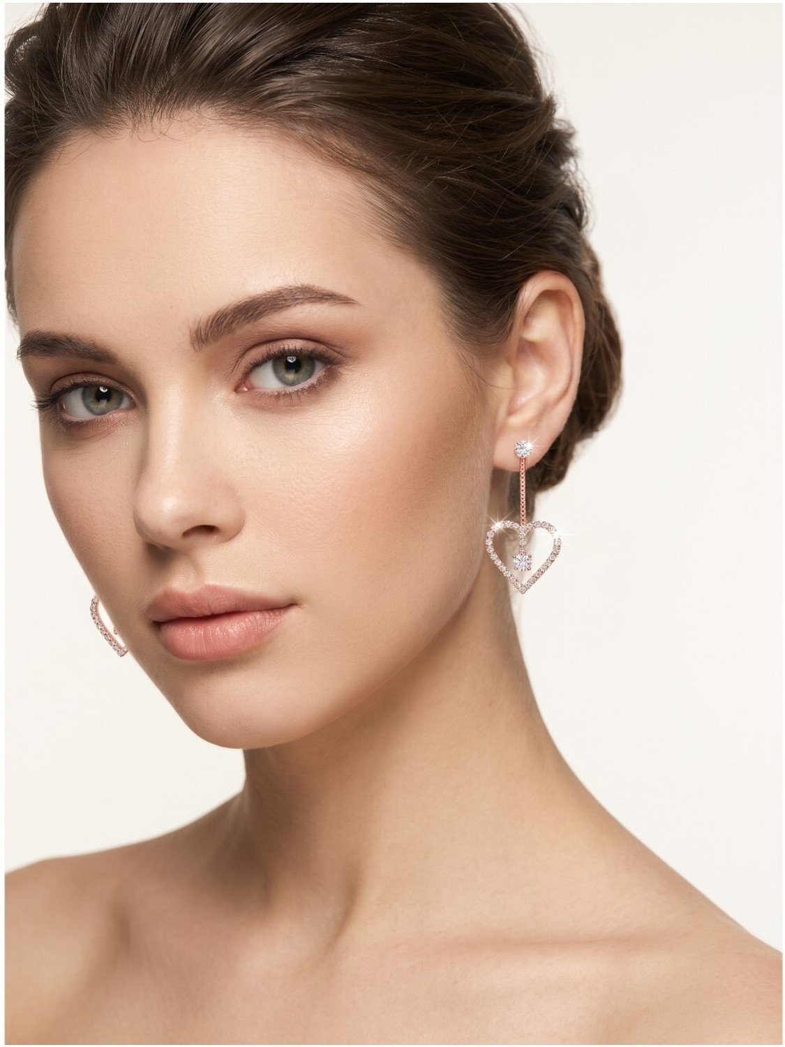 Image of KAHAAN Lavender Floral Stud Long Drop Earrings Pearl Alloy Drops & Danglers