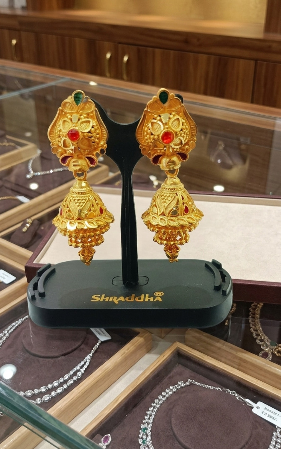 Image of LURESH Korean earrings Crystal Alloy Drops & Danglers