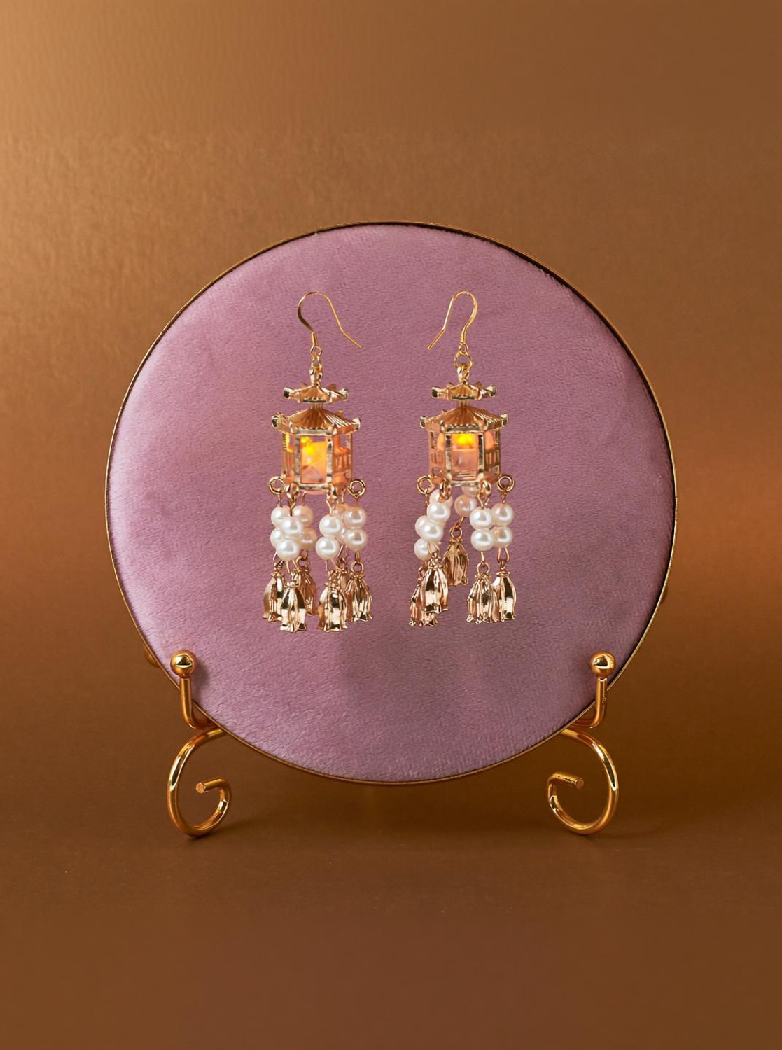 Dressberry Lantern Earrings for Women & Girls | Studs | Hoop | Jewellery | Accessories | Alloy Tassel Earring - Image 1