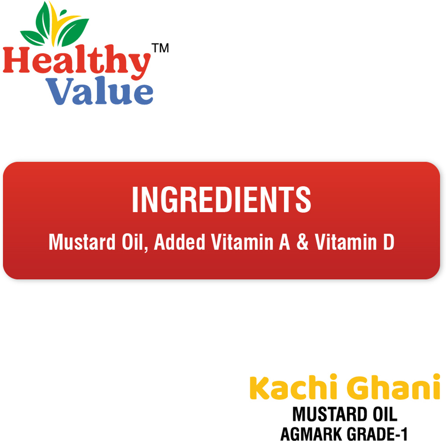 Image of healthy value Kachi Ghani (Sarso Oil) 1 Ltr Mustard Oil (1 L)