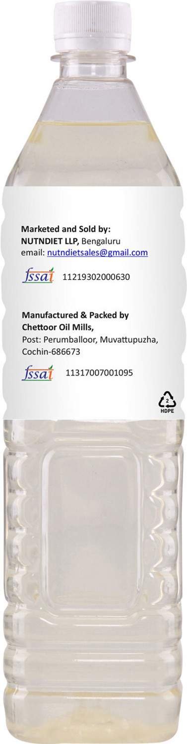 Image of nutndiet Premium Edible Coconut Cooking Oil | Chemical-Free, Rich in Nutrients Coconut Oil (500 ml)