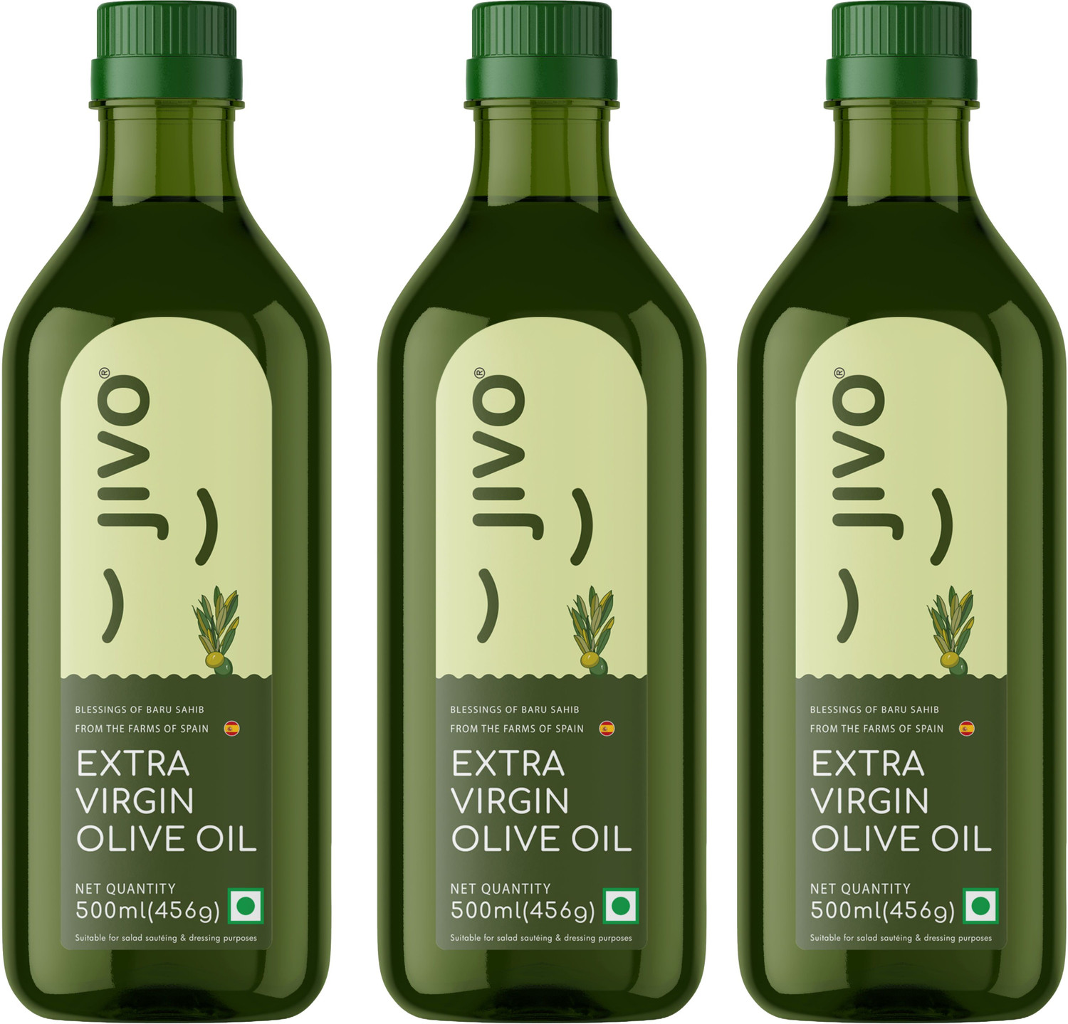 Image of JIVO Mustard Kachi Ghani 1 Litre (Pet Bottle) + Organic Long Grain Basmati Rice 1 KG Mustard Oil (2 x 0.5 L)
