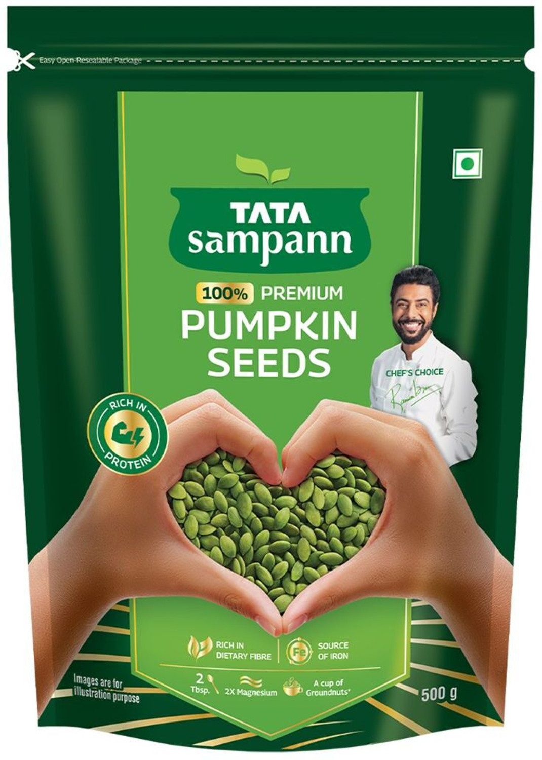 Image of Tata Sampann Premium Chia Seeds (500 g)
