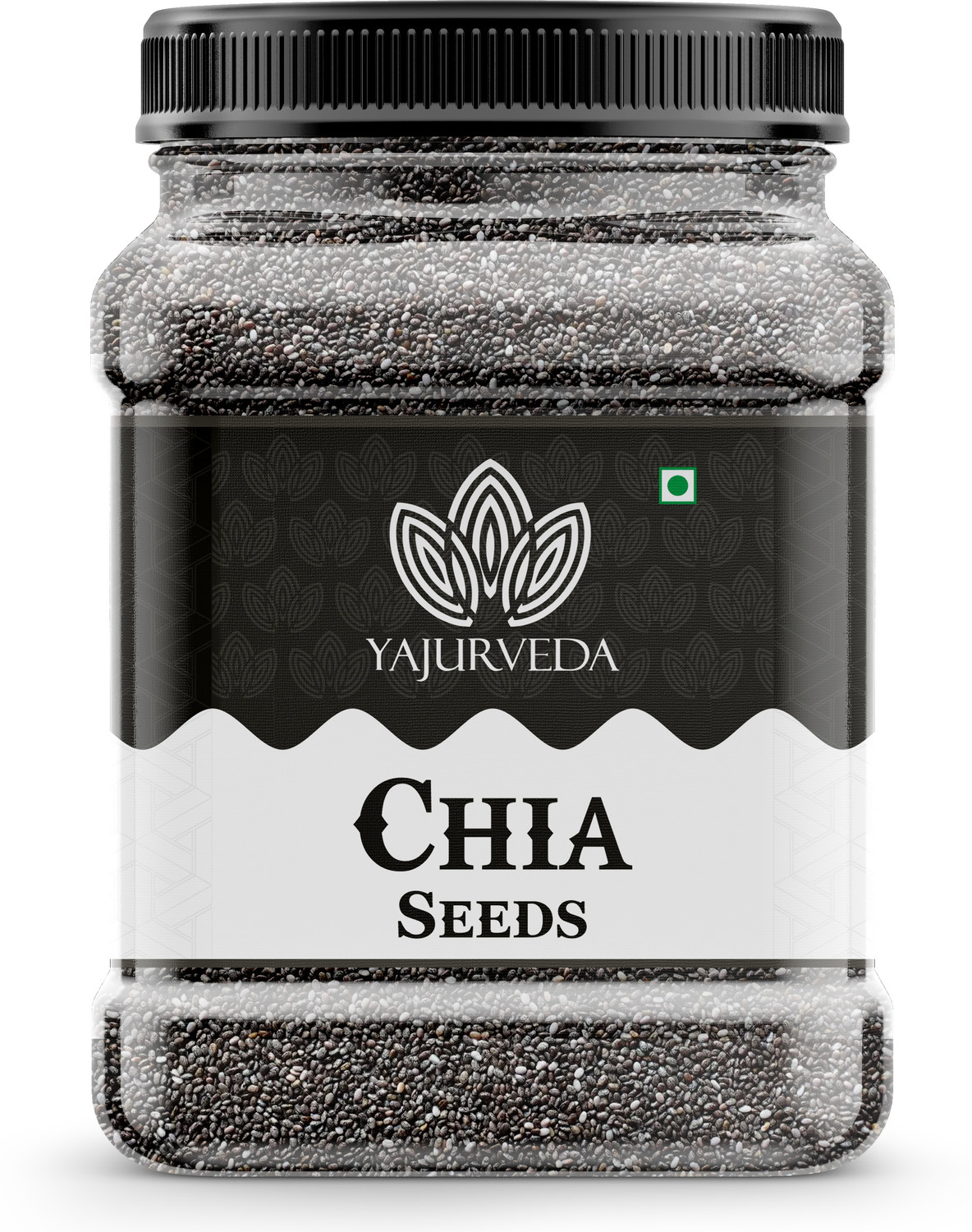 Image of Yajurveda Raw Chia Seeds For Eating Unroasted chia Seeds Immunity Booster, Weight loss Chia Seeds (1 kg)