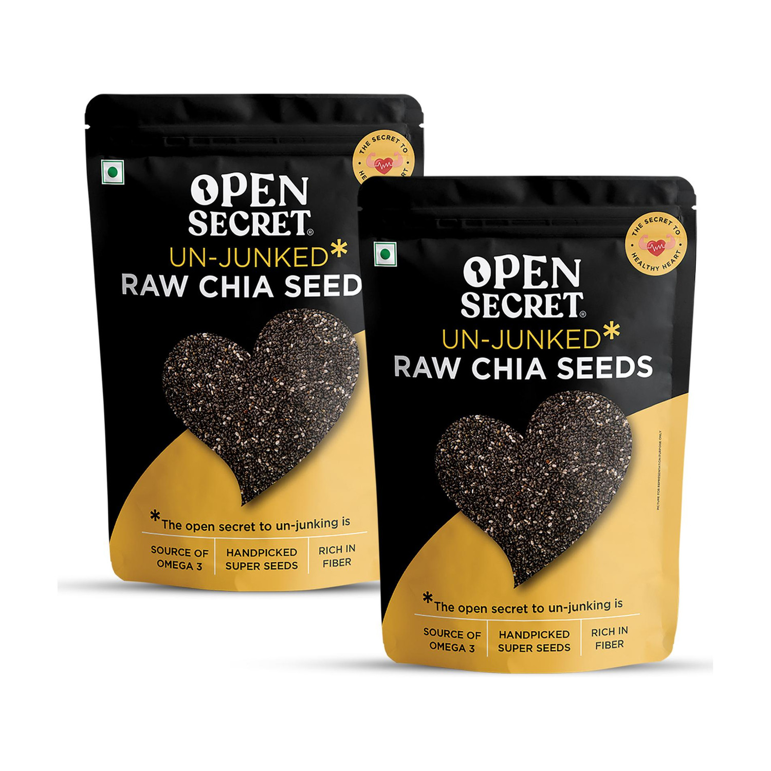 Image of Marwar Bites Chia Seeds - Seeds for Weight Management | Rich in Calcium, Protein & Fibre Chia Seeds (500 g)