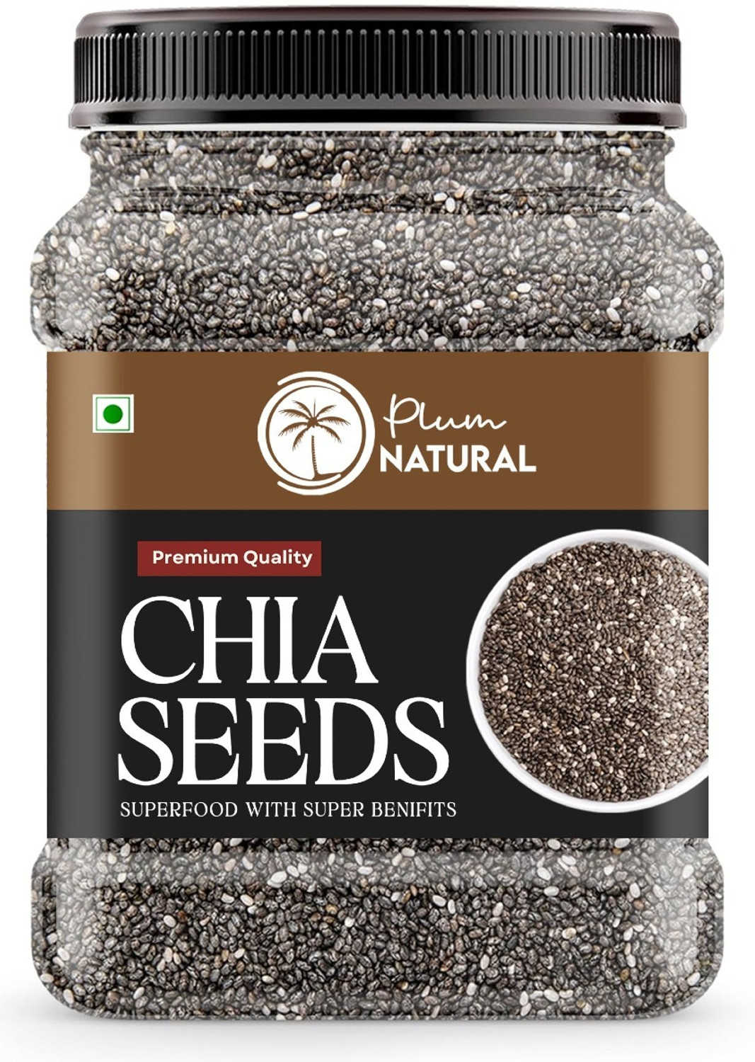 Image of NatureSpun Raw Chia Seeds for Weight Loss with Omega 3 , Zinc and Fiber, Rich in Calcium Chia Seeds (1 kg)