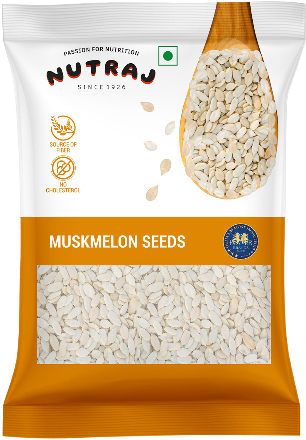 Image of Nutraj Muskmelon Seeds 200g, Muskmelon Seeds For Eating, Kharbooja Seeds, Ready to Eat Muskmelon Seeds (2 x 50 g)