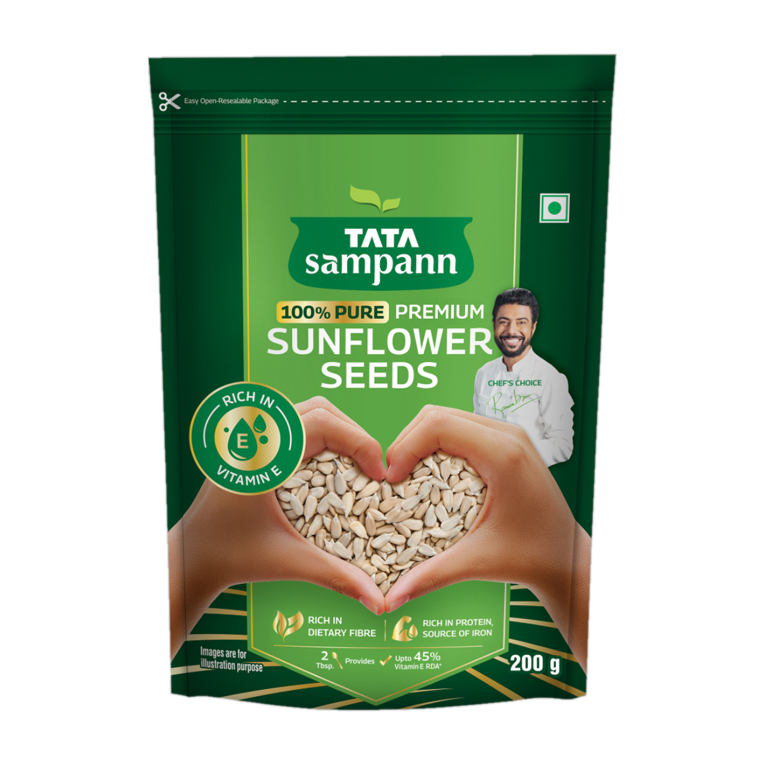 Image of Tata Sampann Premium Chia Seeds (500 g)