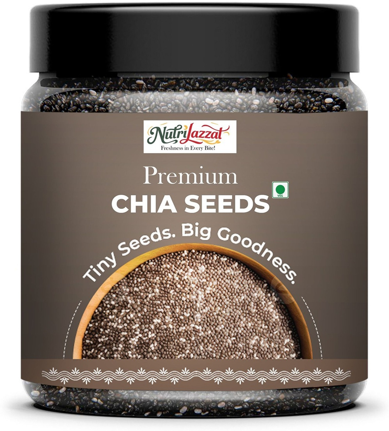 Image of NatureSpun Raw Chia Seeds for Weight Loss with Omega 3 , Zinc and Fiber, Rich in Calcium Chia Seeds (1 kg)