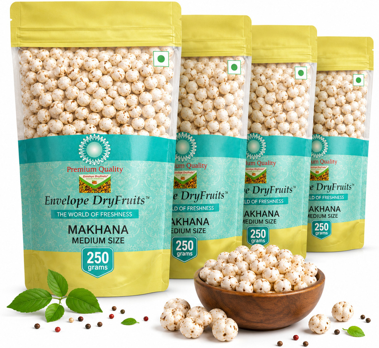 Image of Envelope Dryfruits Natural Makhana (4 x 250 g)