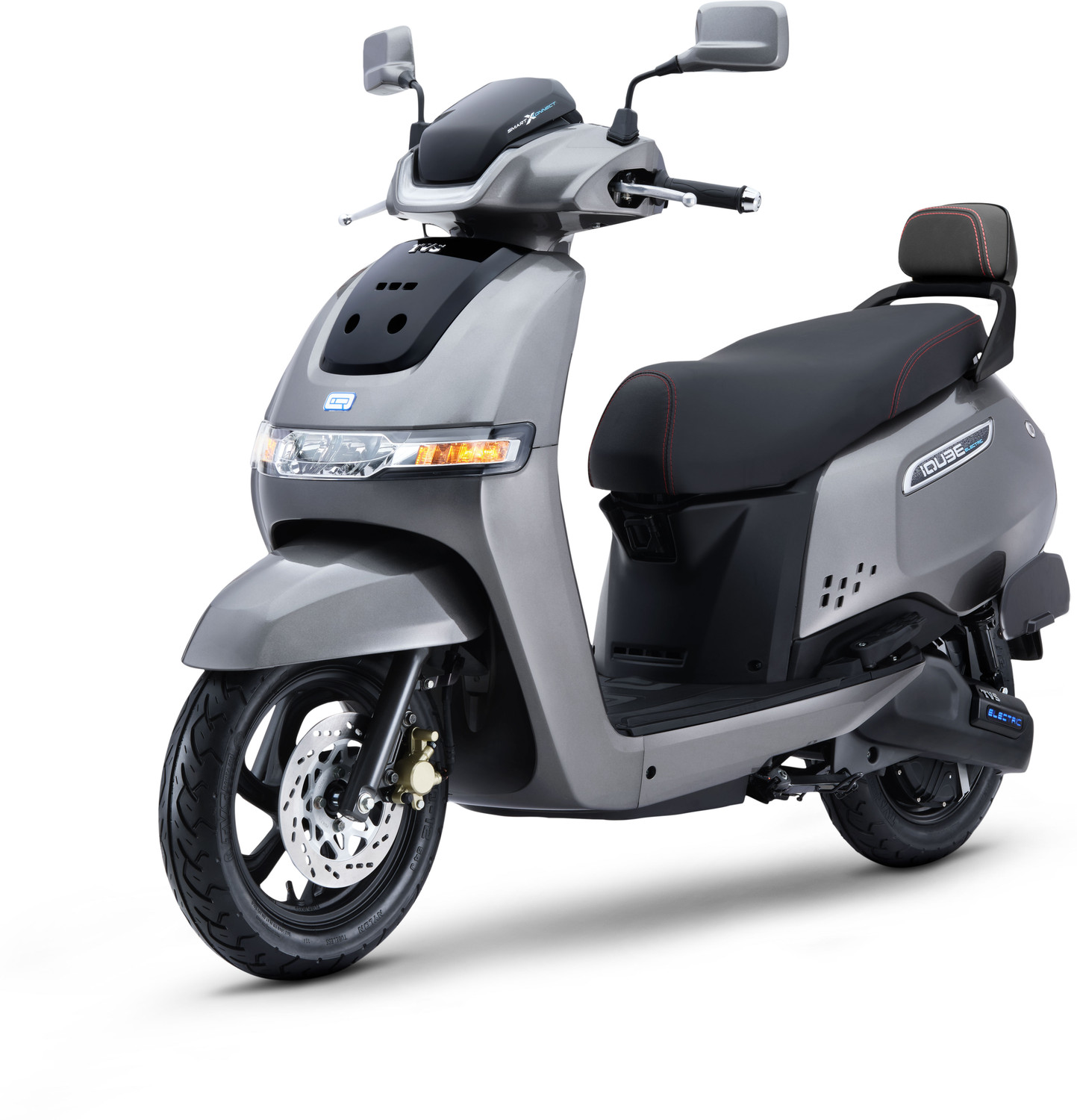 TVS iQube 3.1kWh Booking for Ex-Showroom Price (With Charger, Titanium Grey)