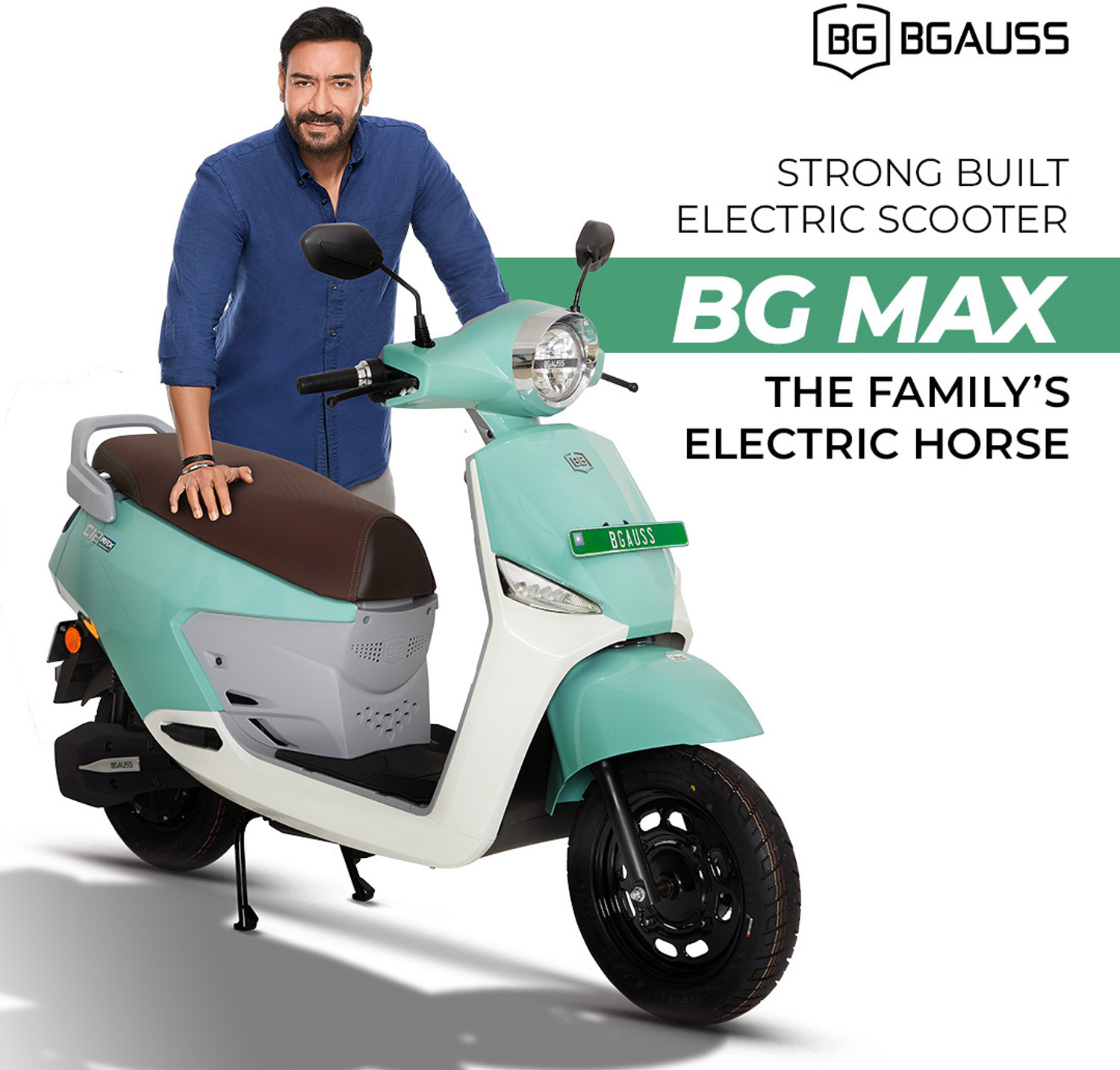 Image of BGauss C12 MAX 2.0 Booking for Ex-Showroom Price (With Charger, Brooklyn black)