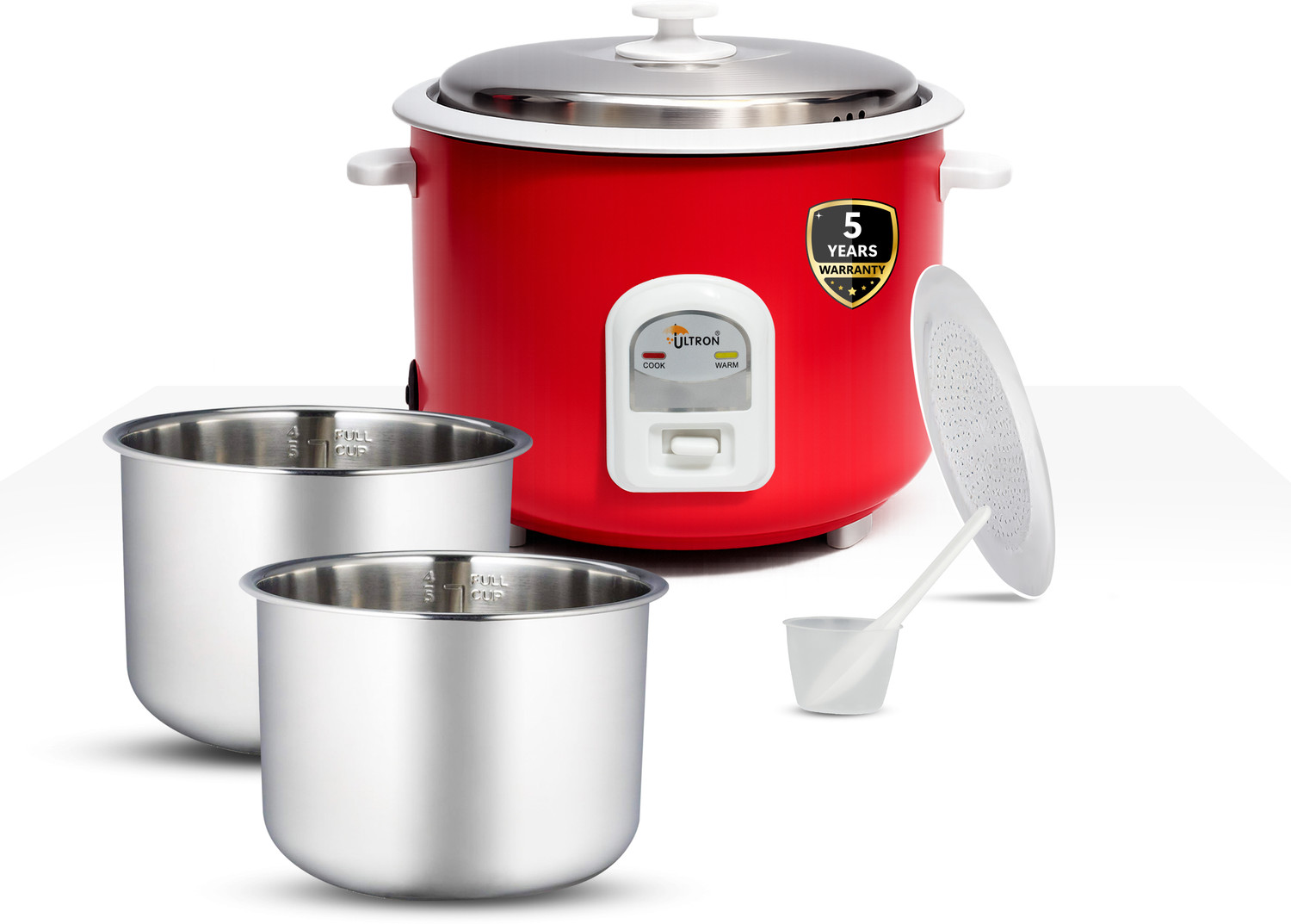 Image of HSH GOLDI Cooker 1.8 L, Rice Maker Cooker with Steaming Feature, Multifunction Portable Travel Cooker, Rice Cooker, Food Steamer, Egg Cooker, Egg Boiler (1.5 L, Multicolor)
