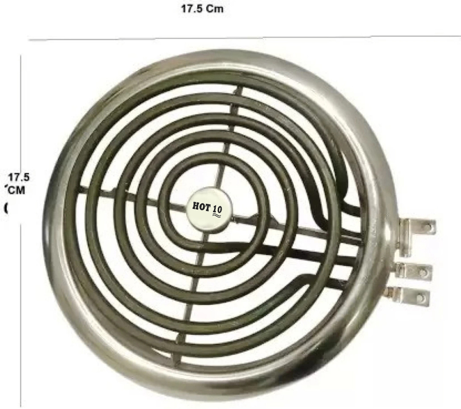 Image of Orbon Double Heavy Stainless Steel 1250 Watt + 2000 Watt Electric G Coil cooking Stove Electric Cooking Heater (2 Burner)