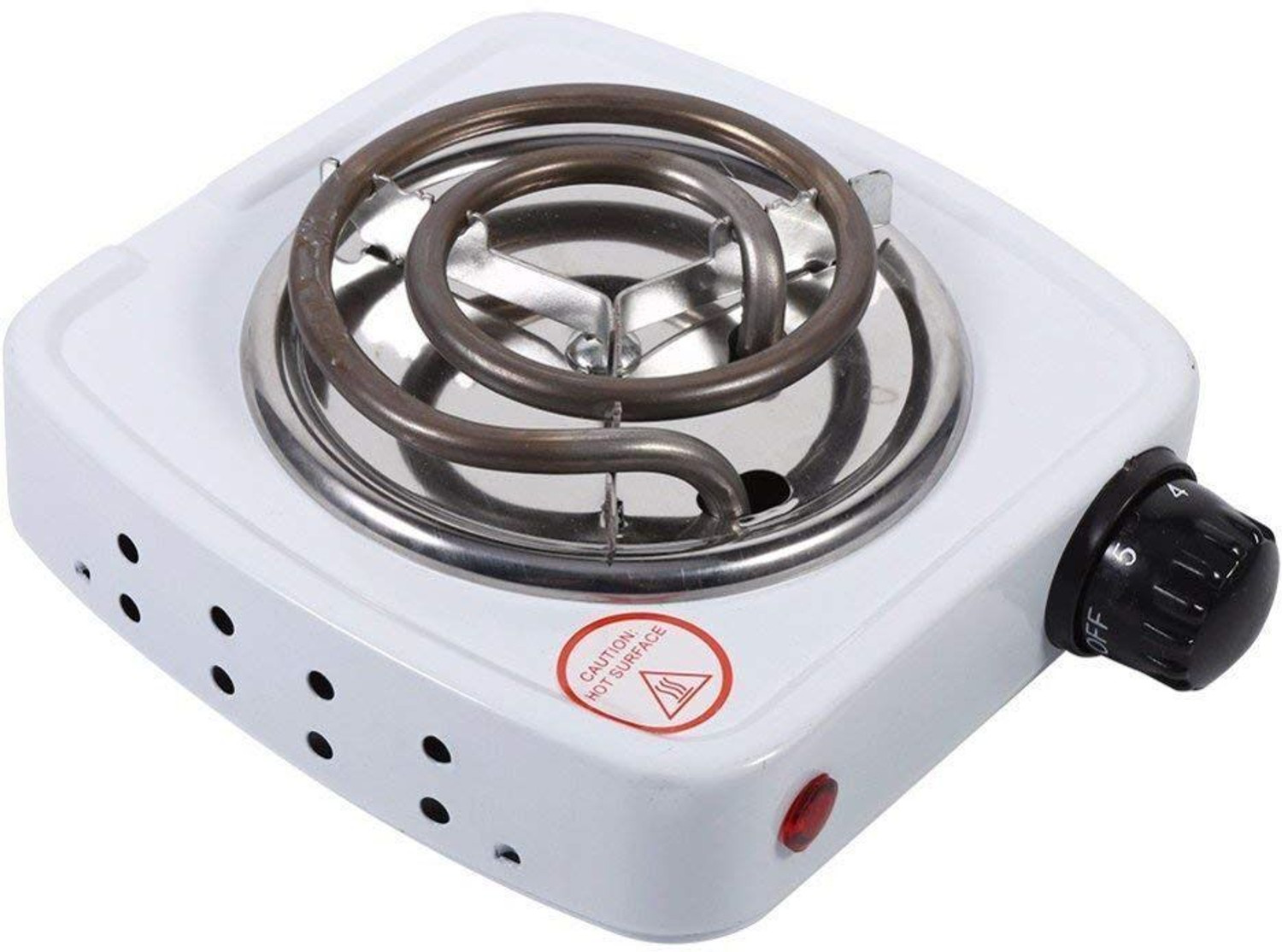 Image of QUALX VACCO Radiant Electric G Coil Hot Plate Cooking Stove Electric Cooking Heater (1 Burner)