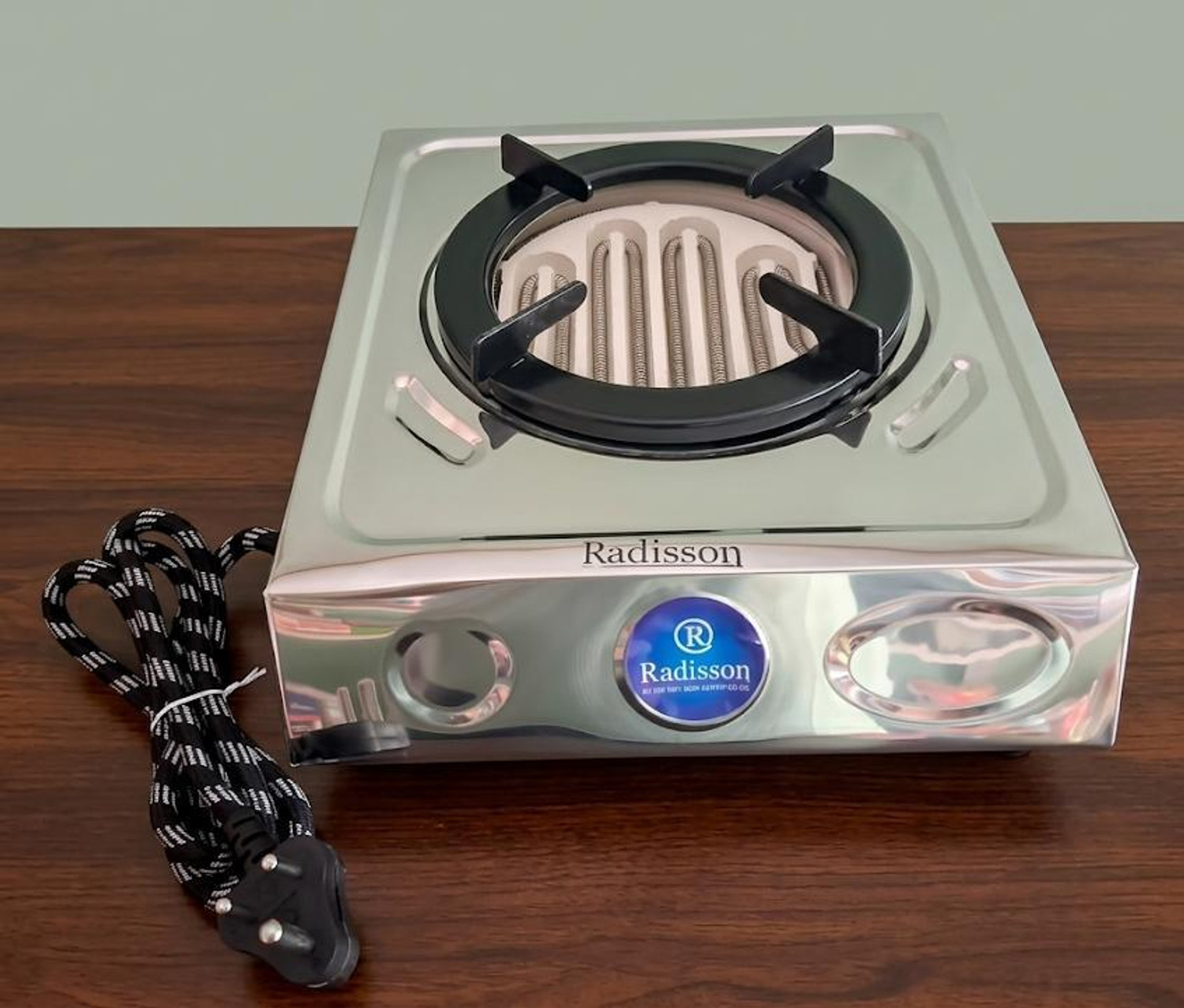 Image of Orbon Double Heavy Stainless Steel 1250 Watt + 2000 Watt Electric G Coil cooking Stove Electric Cooking Heater (2 Burner)