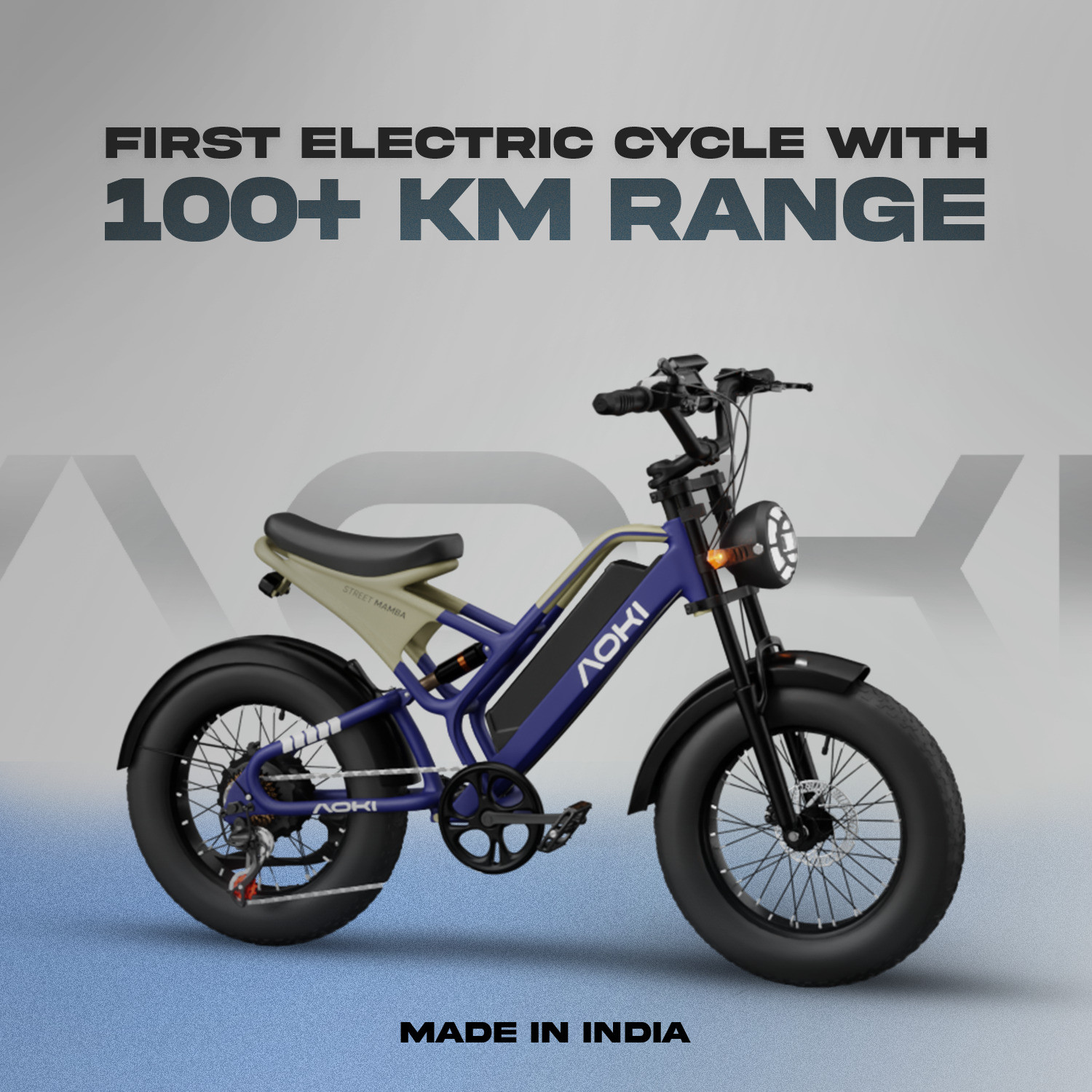Image of Aoki Street Mamba 20 inches 7 Gear Lithium-ion (Li-ion) Electric Cycle 20 inches 7 Gear Lithium-ion (Li-ion) Electric Cycle